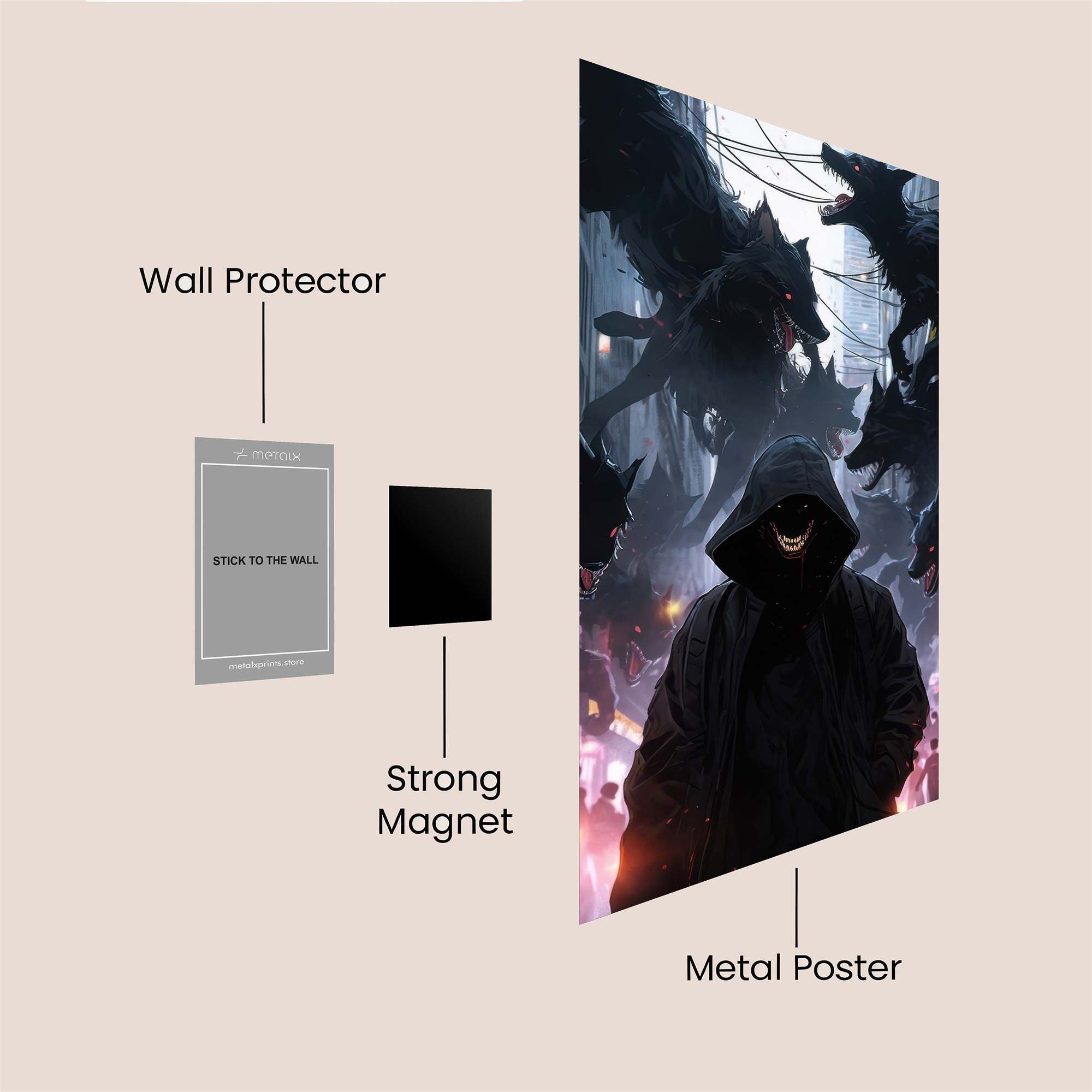 Masked Menace Safe Wall Magnetic / M