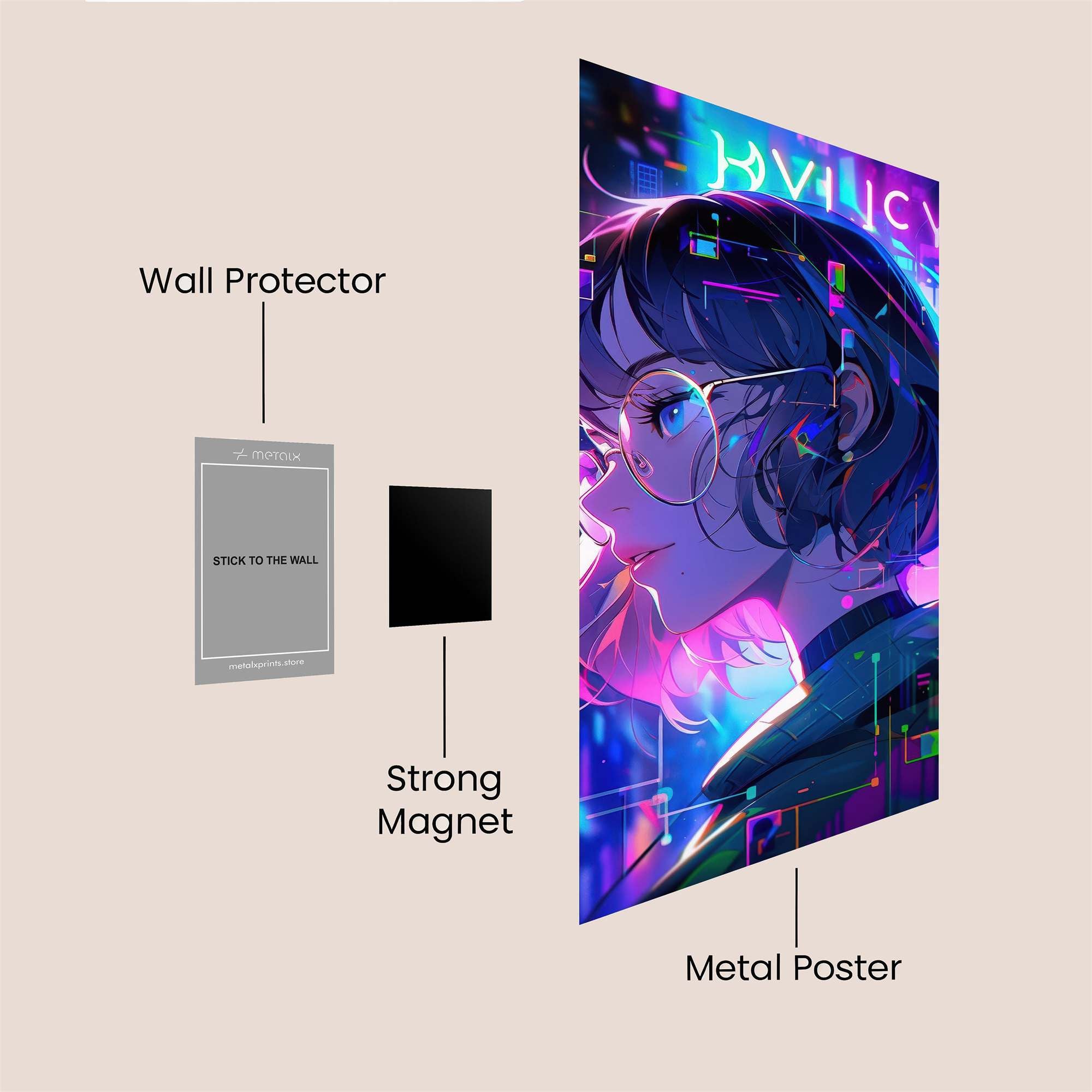 Neon Dream Safe Wall Magnetic / M