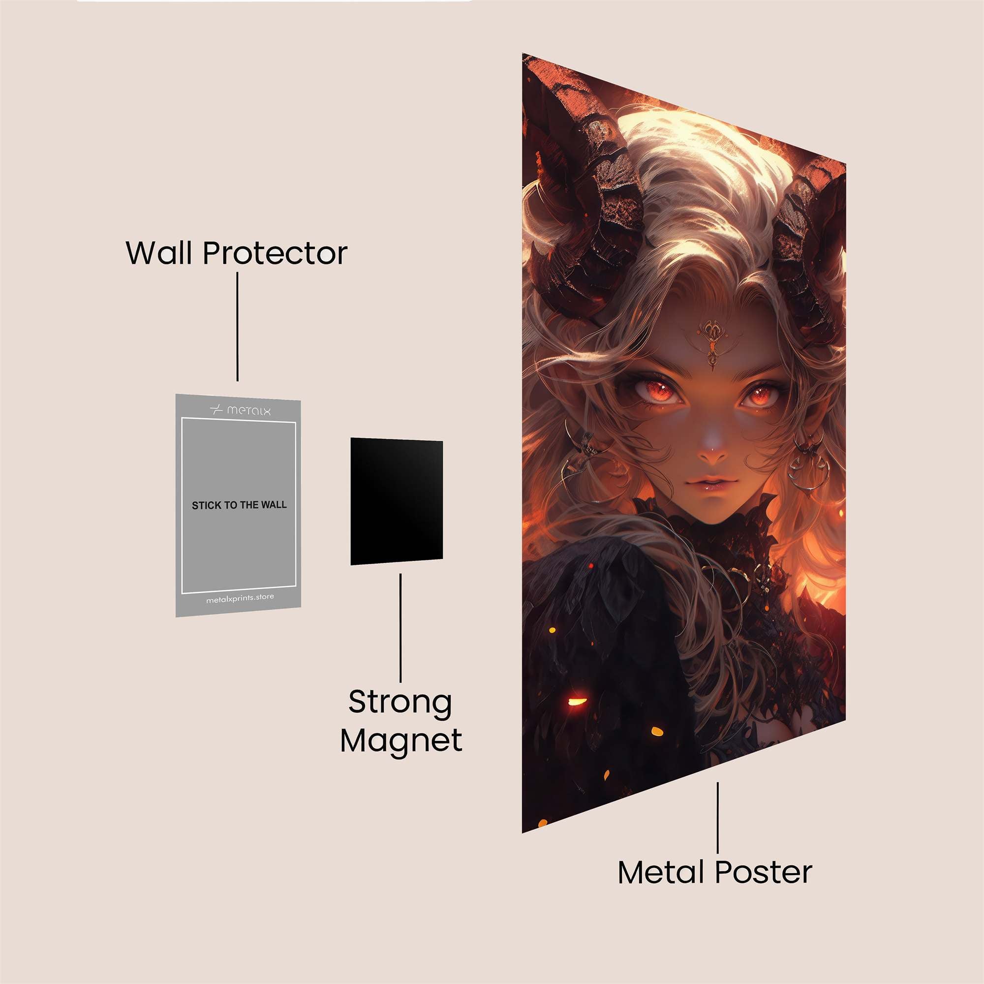 Infernal Majesty Safe Wall Magnetic / M