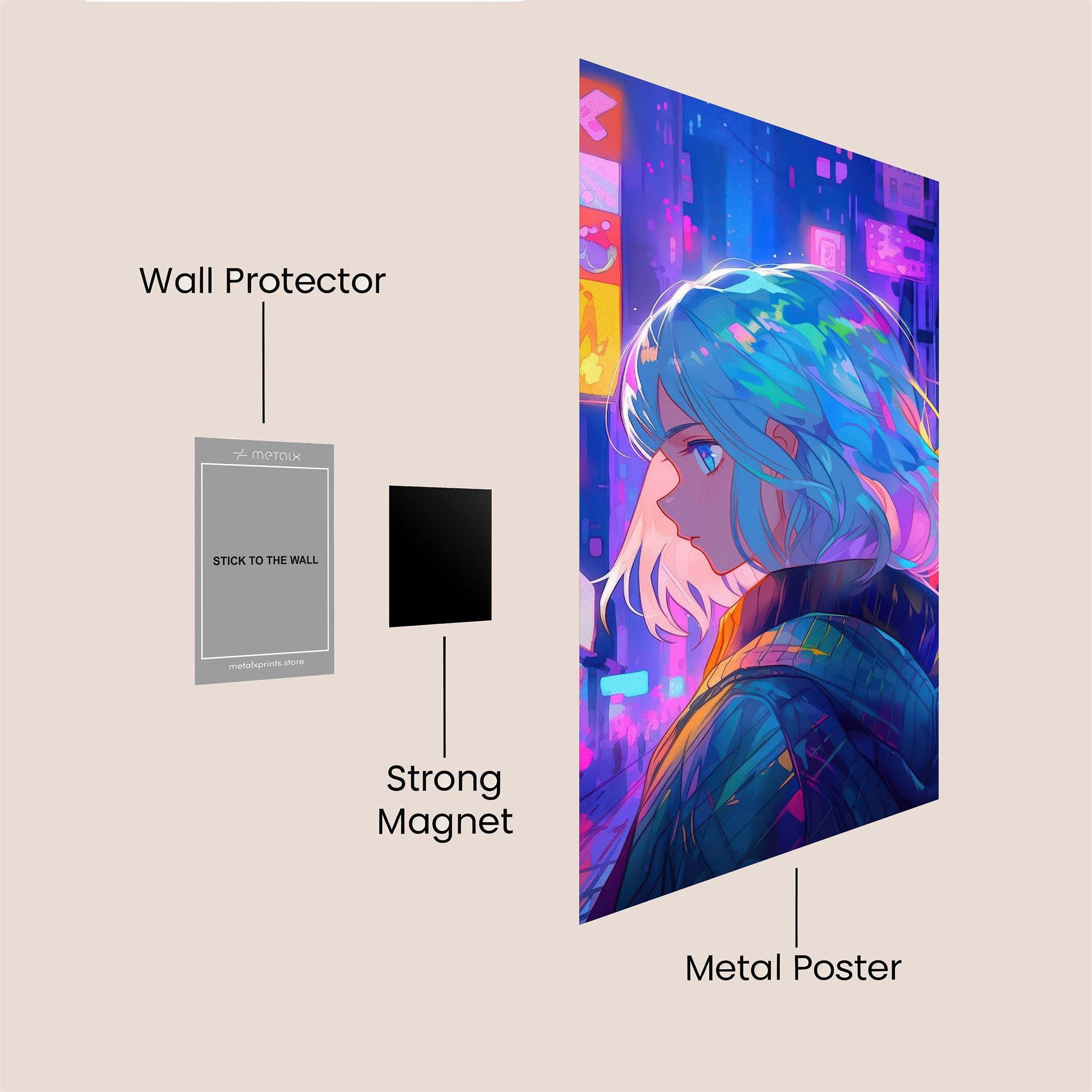 Neon Dream Safe Wall Magnetic / M