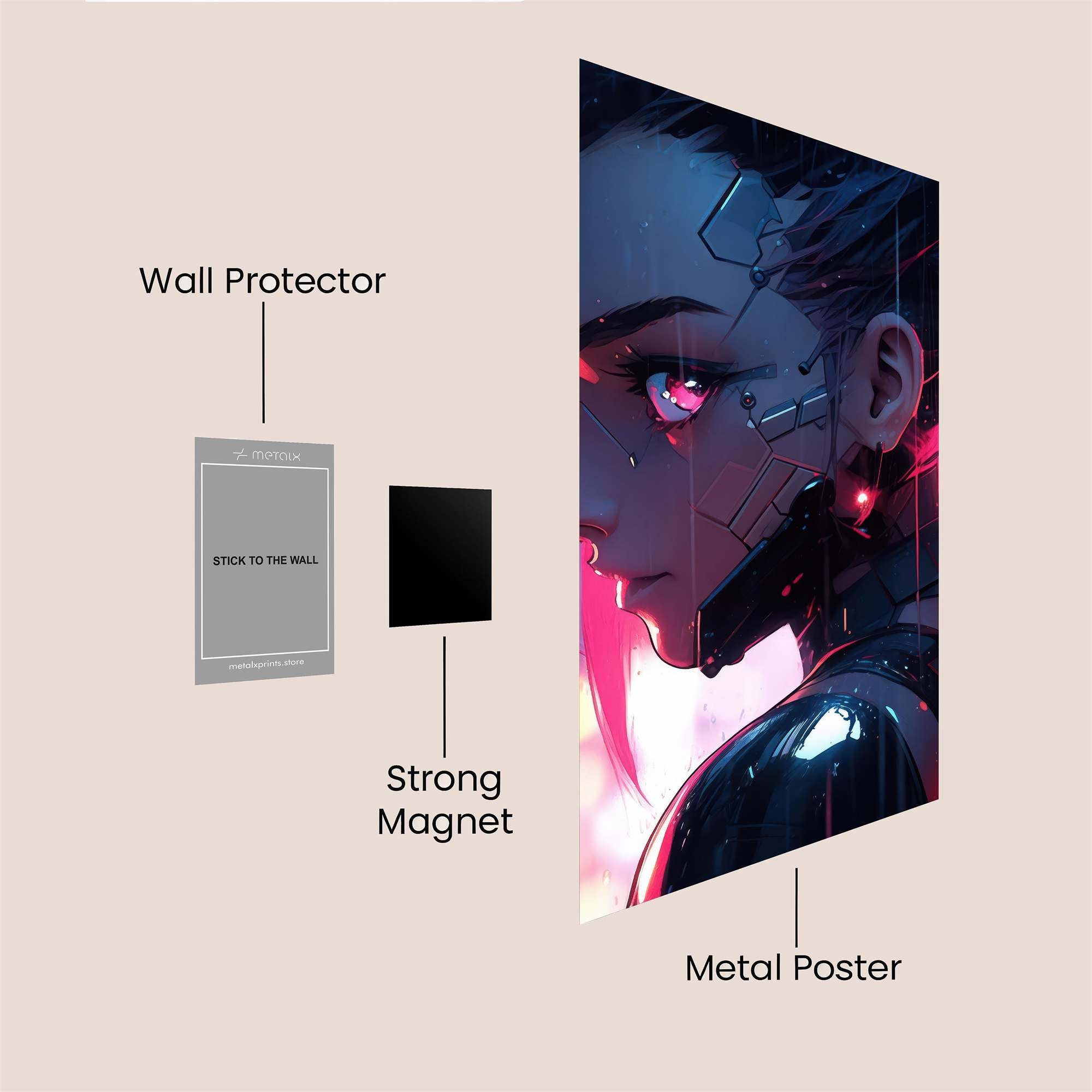 Cyber Solitude Safe Wall Magnetic / M