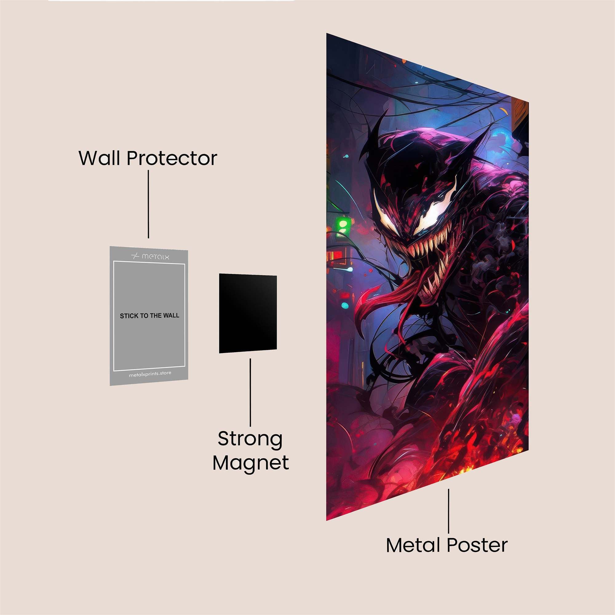 Venom Unleashed Safe Wall Magnetic / M