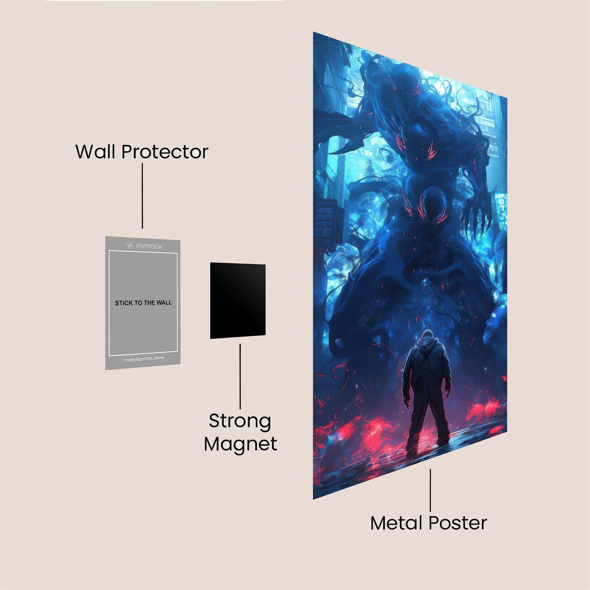 Demon Dread Safe Wall Magnetic / M