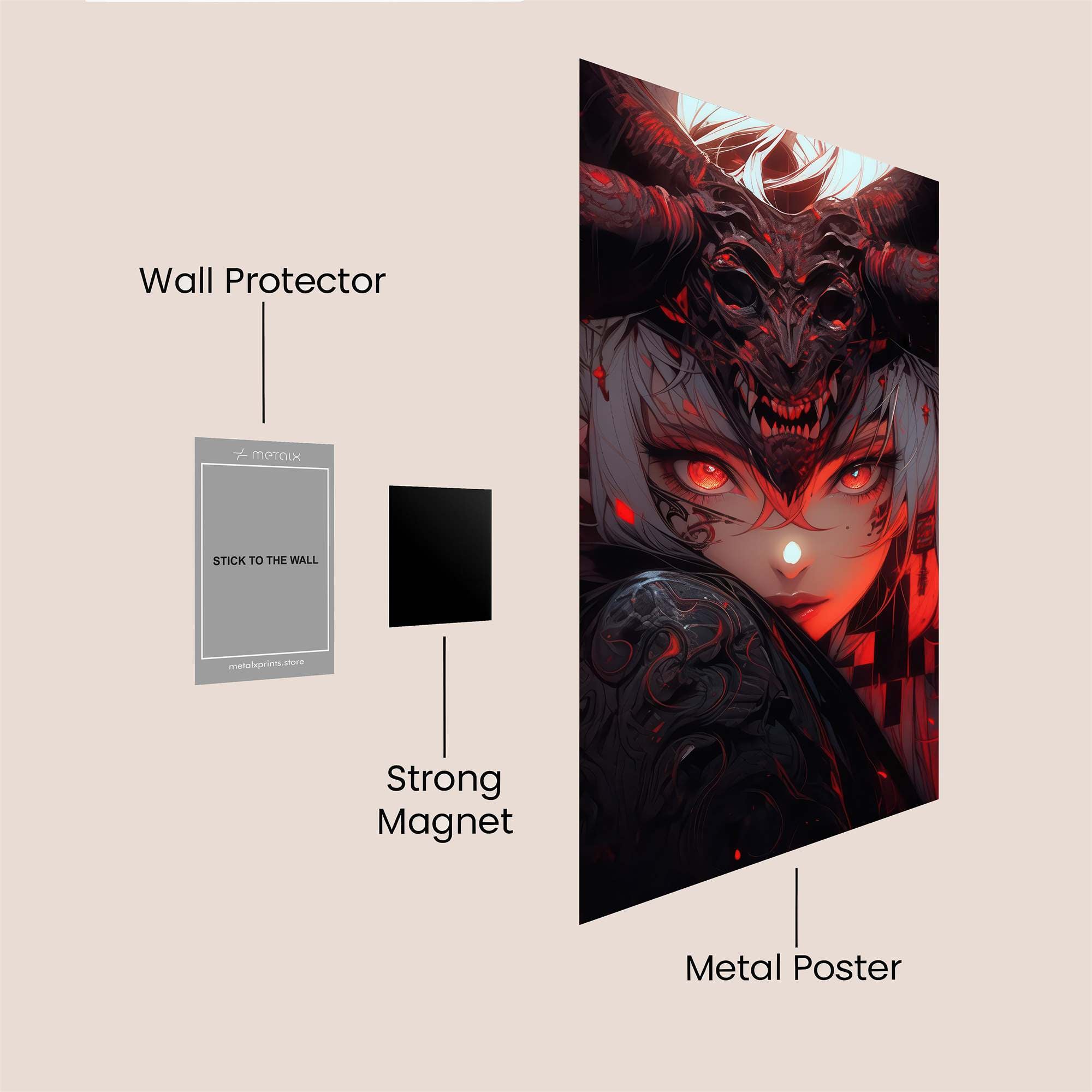 DemonQueen Safe Wall Magnetic / M