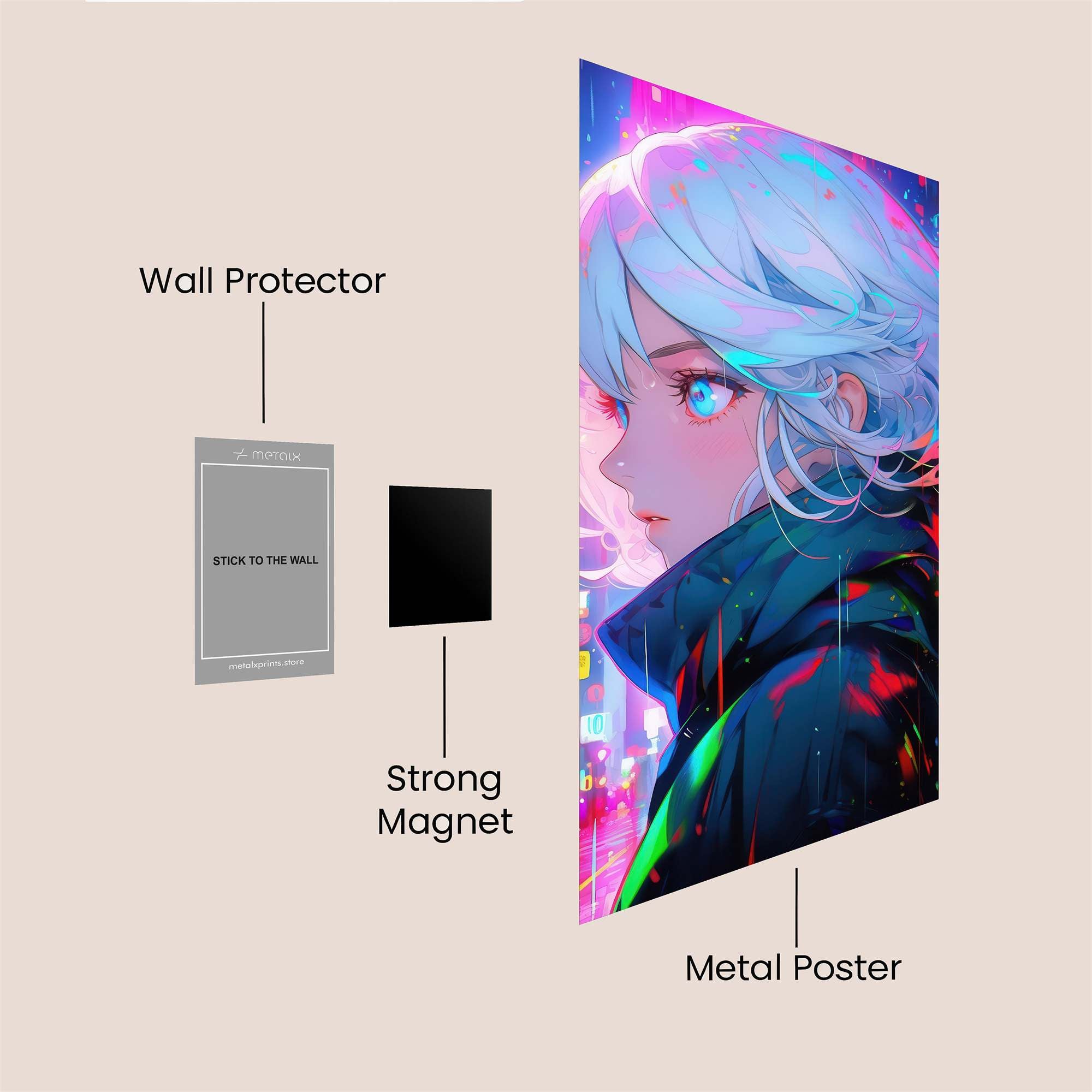 NeonWhisper Safe Wall Magnetic / M