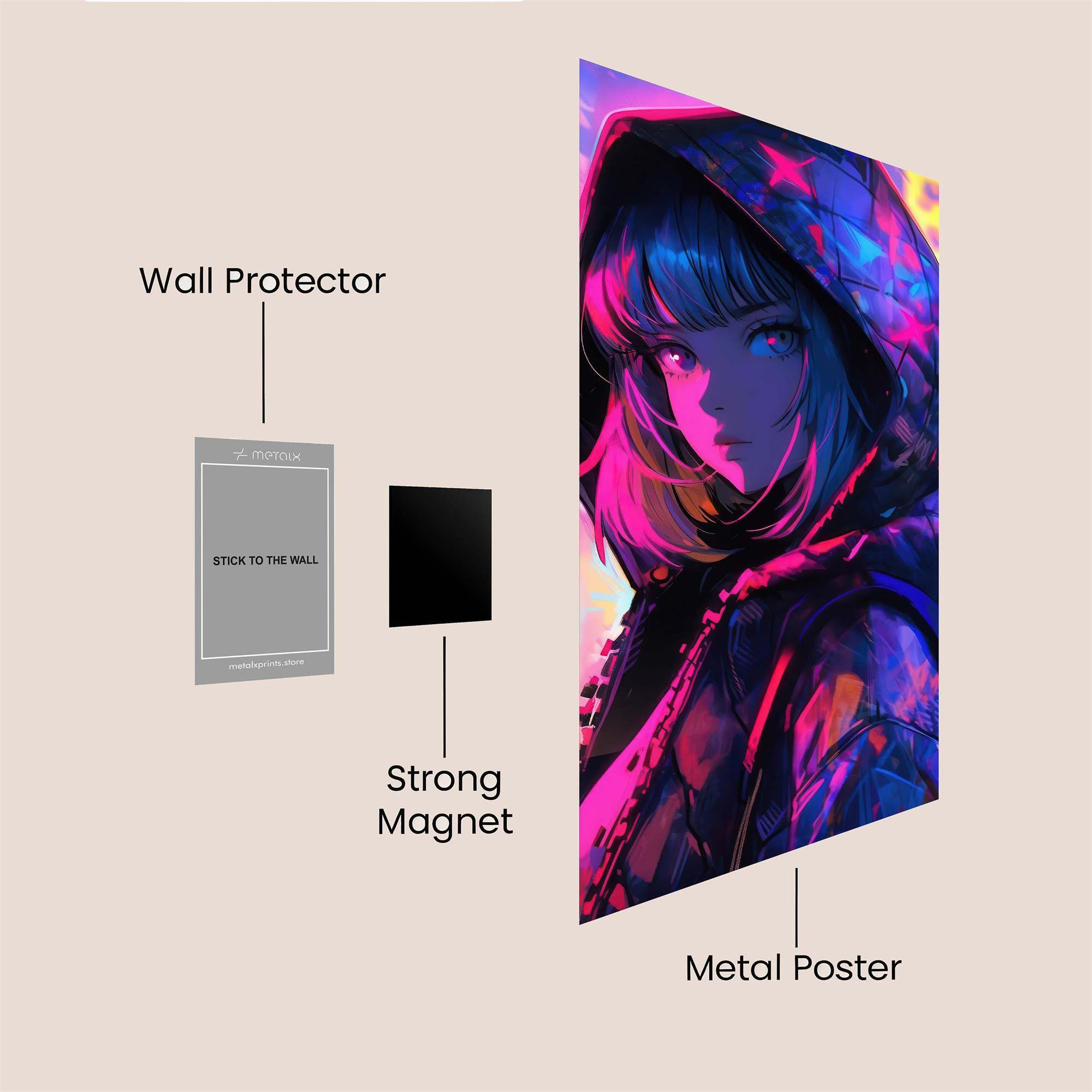 Cyberpunk Enigma Safe Wall Magnetic / M
