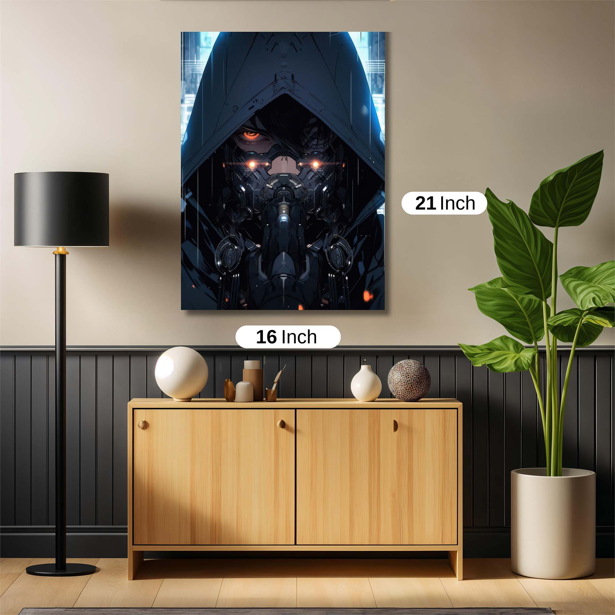 Cyberpunk Sentinel Safe Wall Magnetic / M