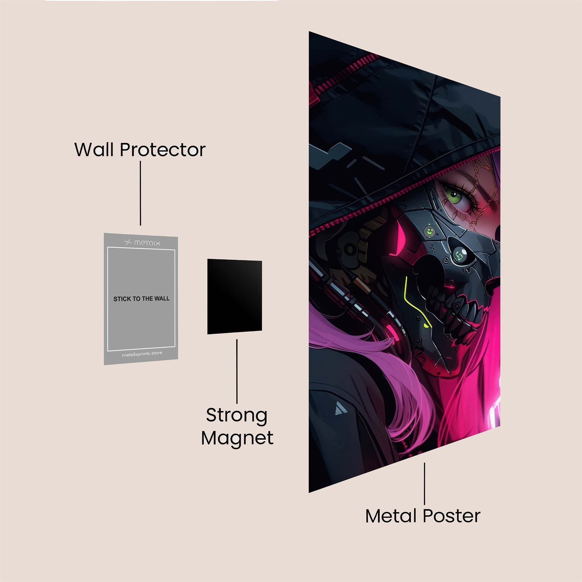 Cyber Enigma Safe Wall Magnetic / M