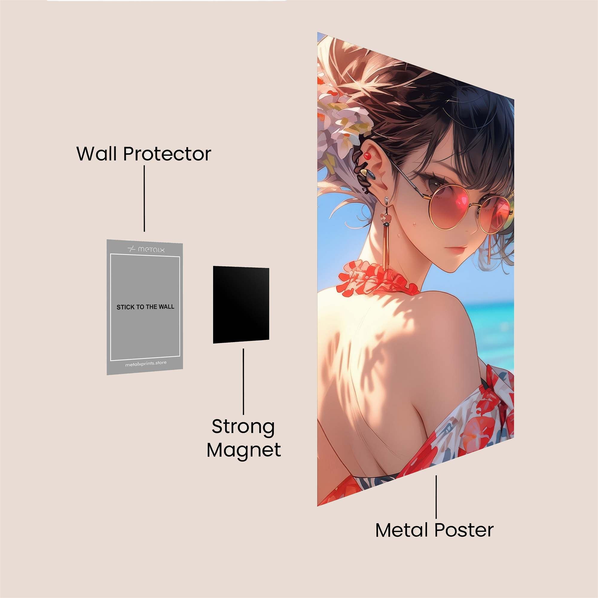 Beach Bliss Safe Wall Magnetic / M