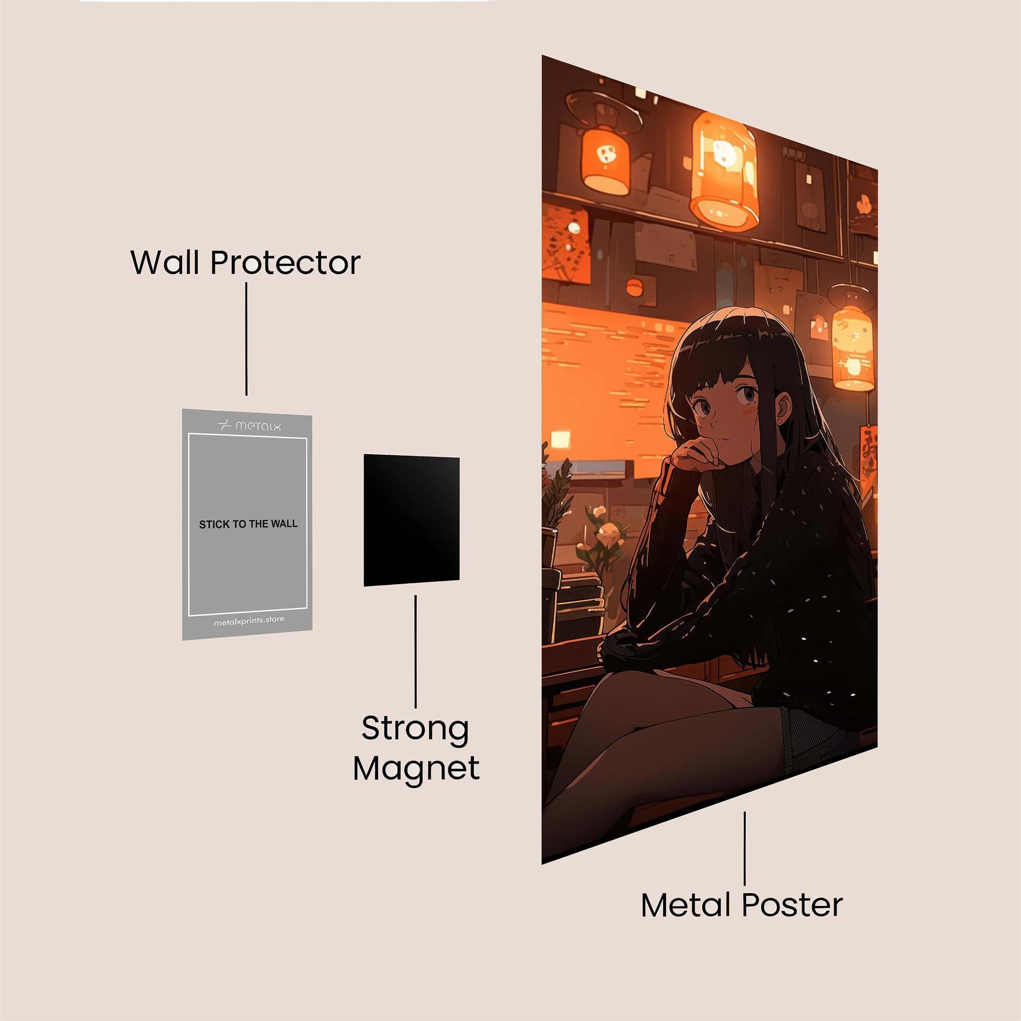 Mystery Glow Safe Wall Magnetic / M