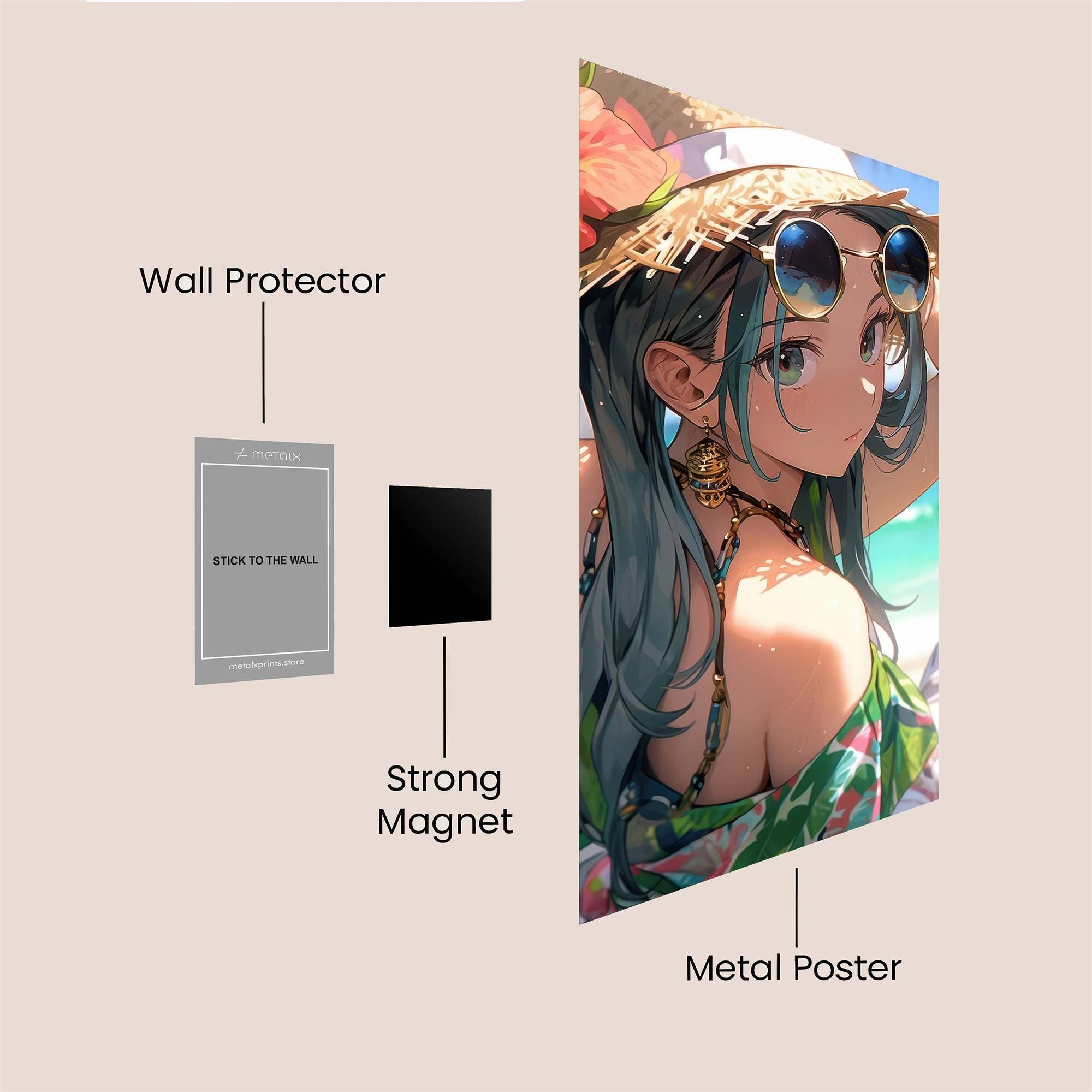 Beach Bliss Safe Wall Magnetic / M