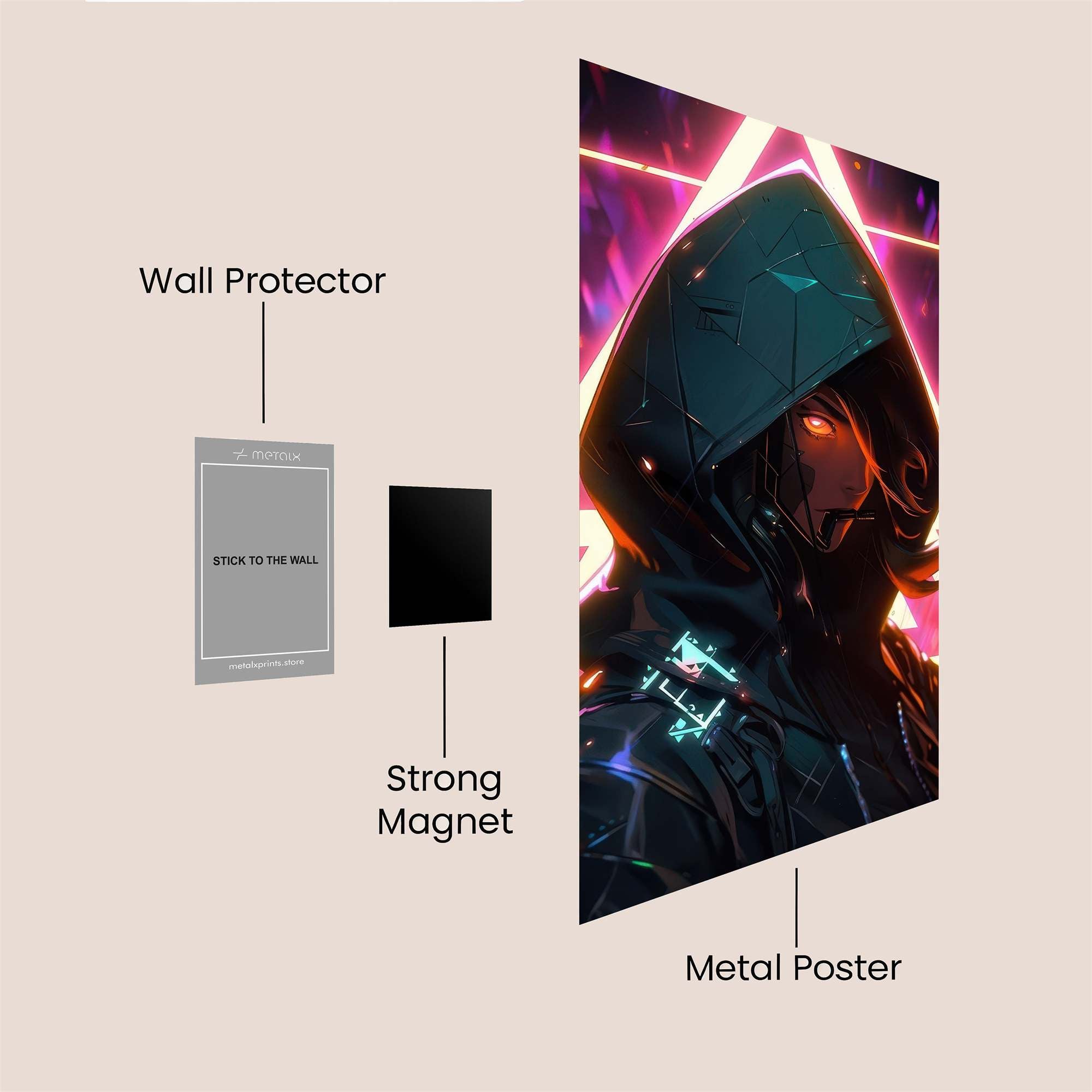 Neon Enigma Safe Wall Magnetic / M