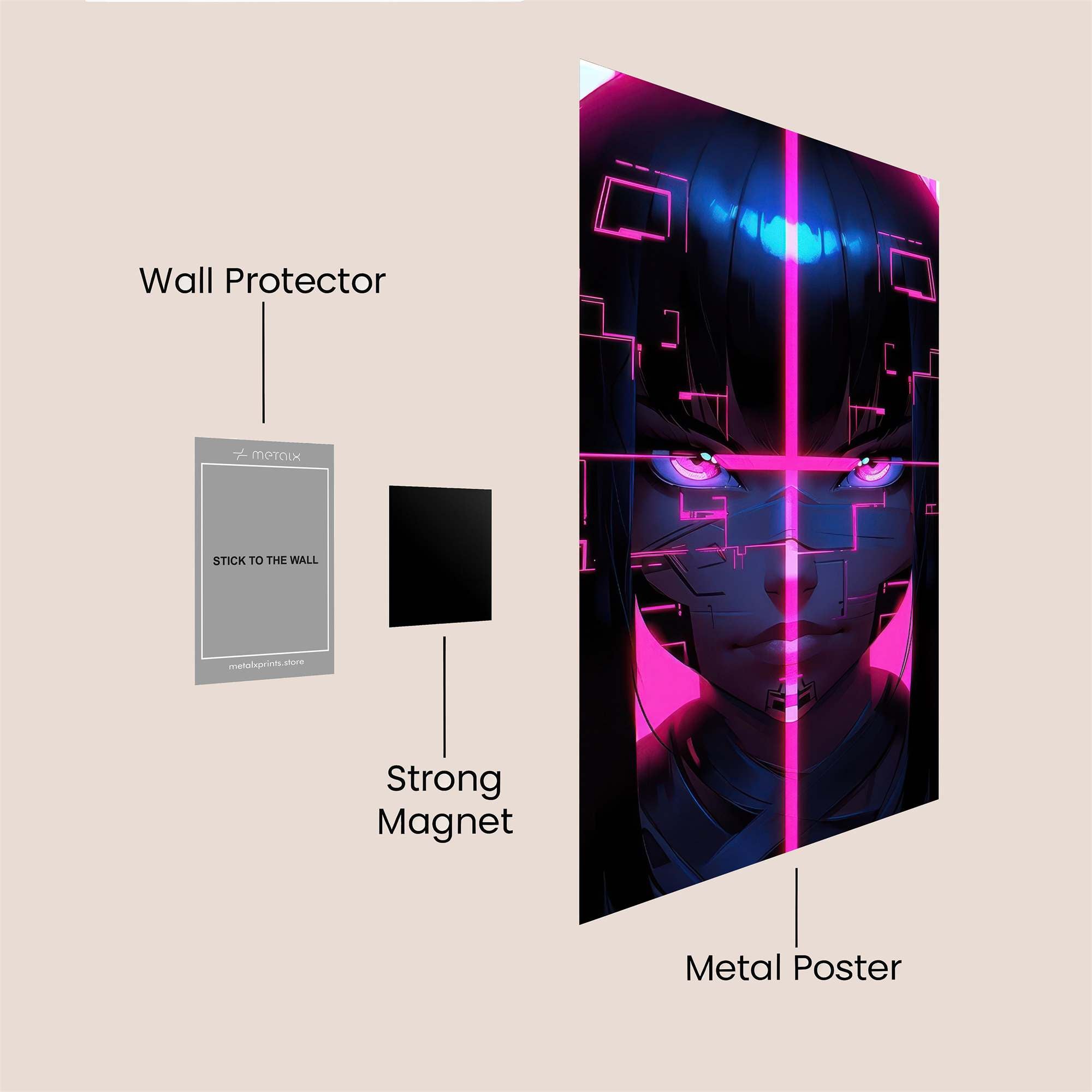 Cyber Enigma Safe Wall Magnetic / M