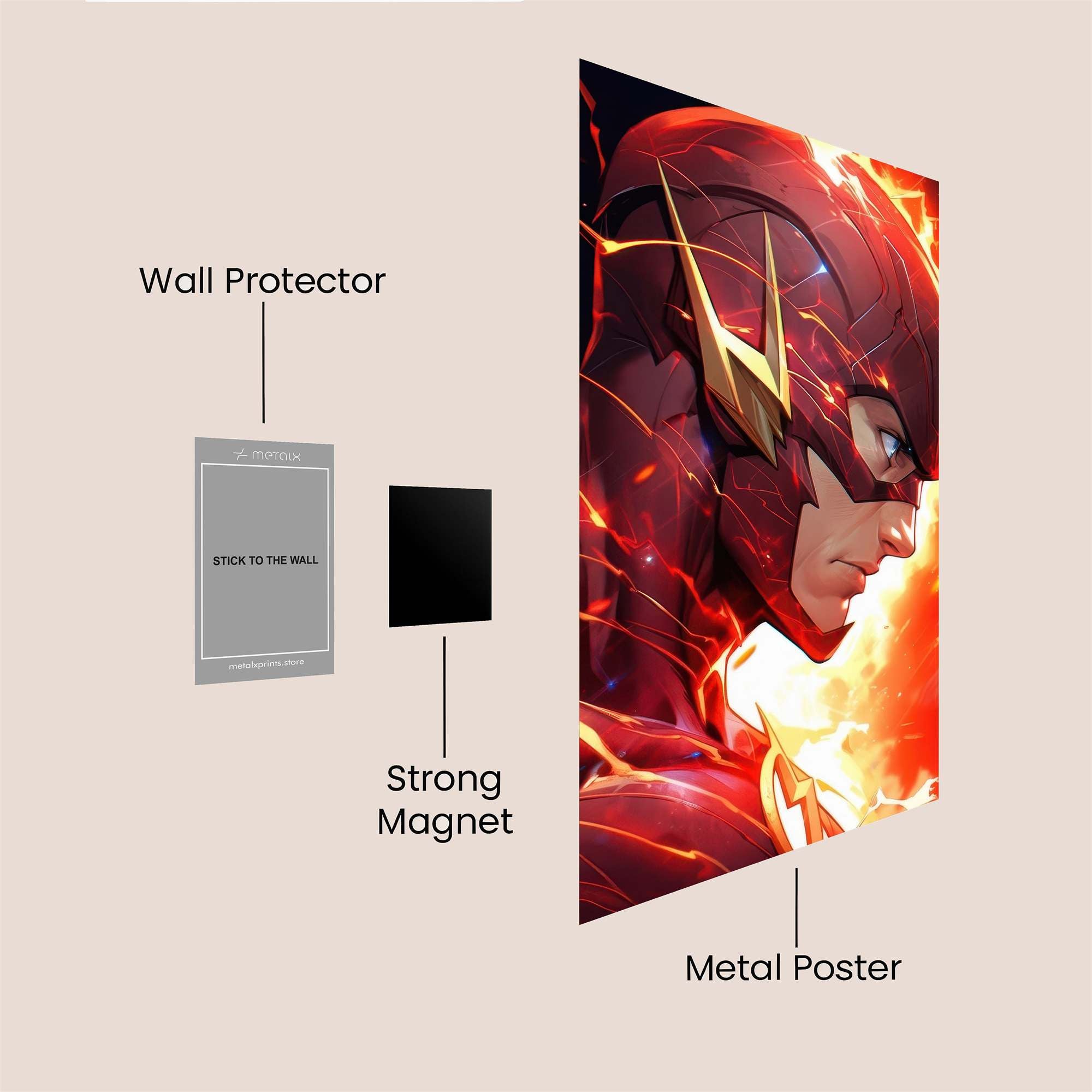 Flash Fiery Safe Wall Magnetic / M