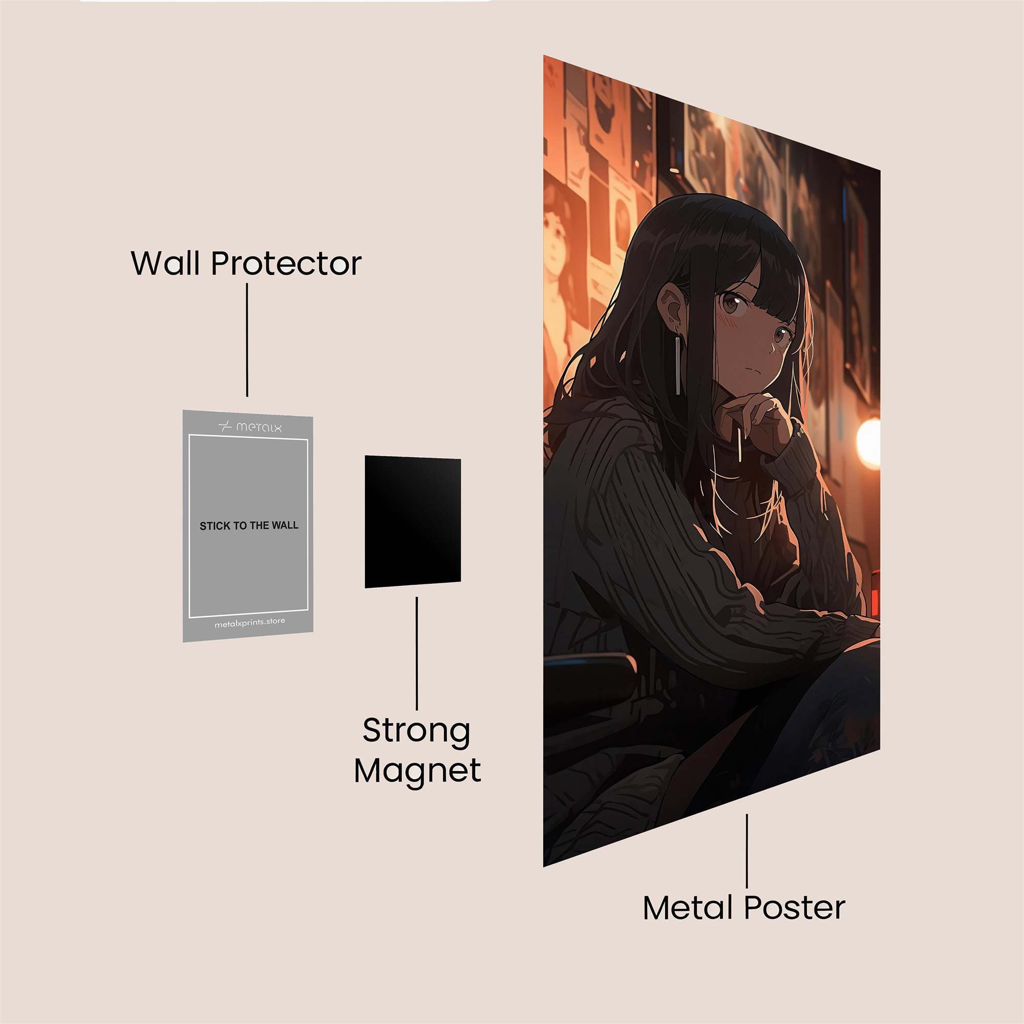 Mystery Contemplation Safe Wall Magnetic / M