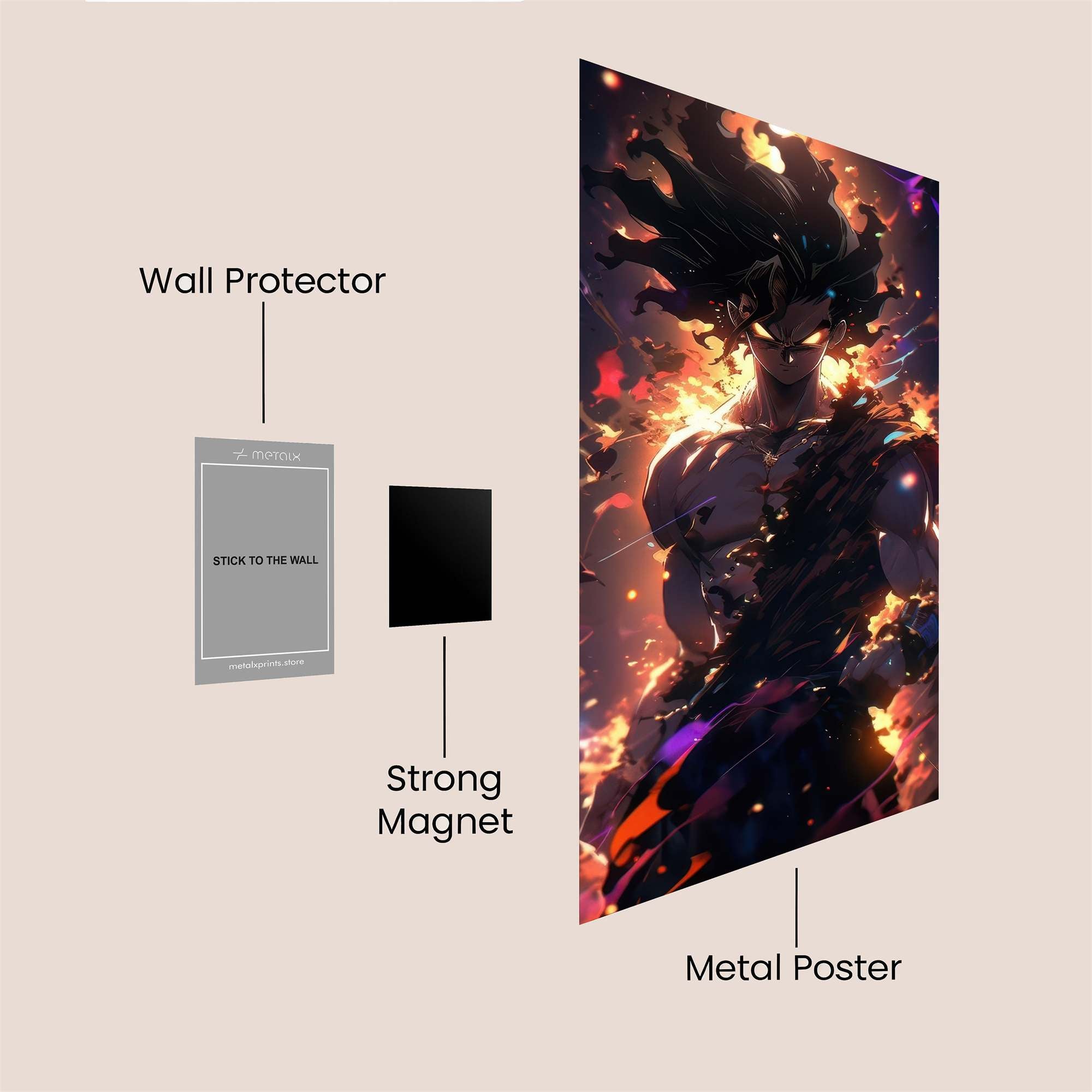 Goku Inferno Safe Wall Magnetic / M