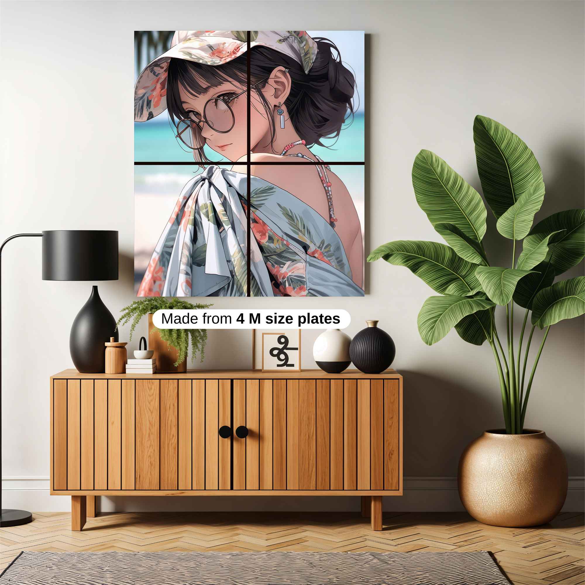 Beach Serenity Safe Wall Magnetic / M