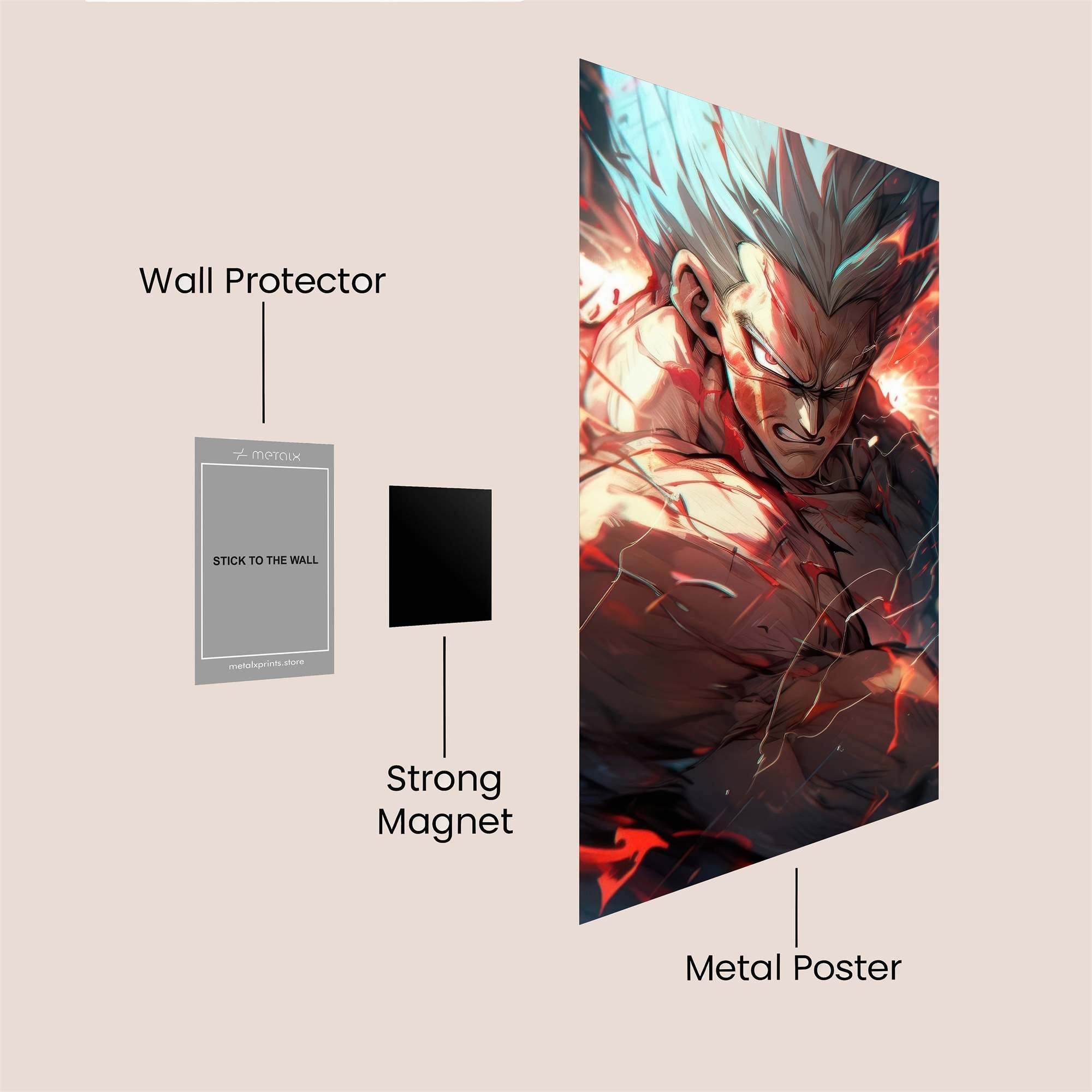 Goku Inferno Safe Wall Magnetic / M