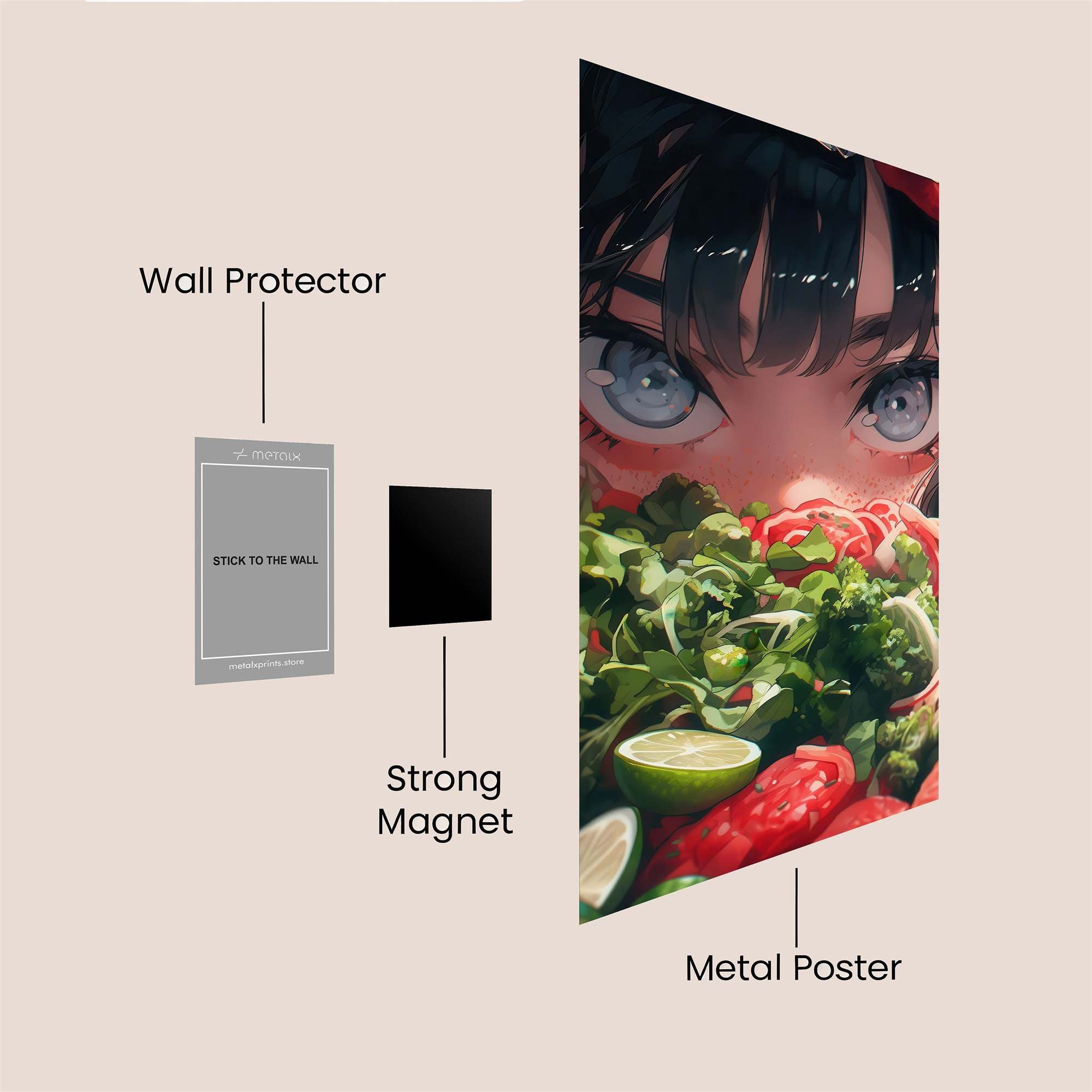 Salad Serenity Safe Wall Magnetic / M