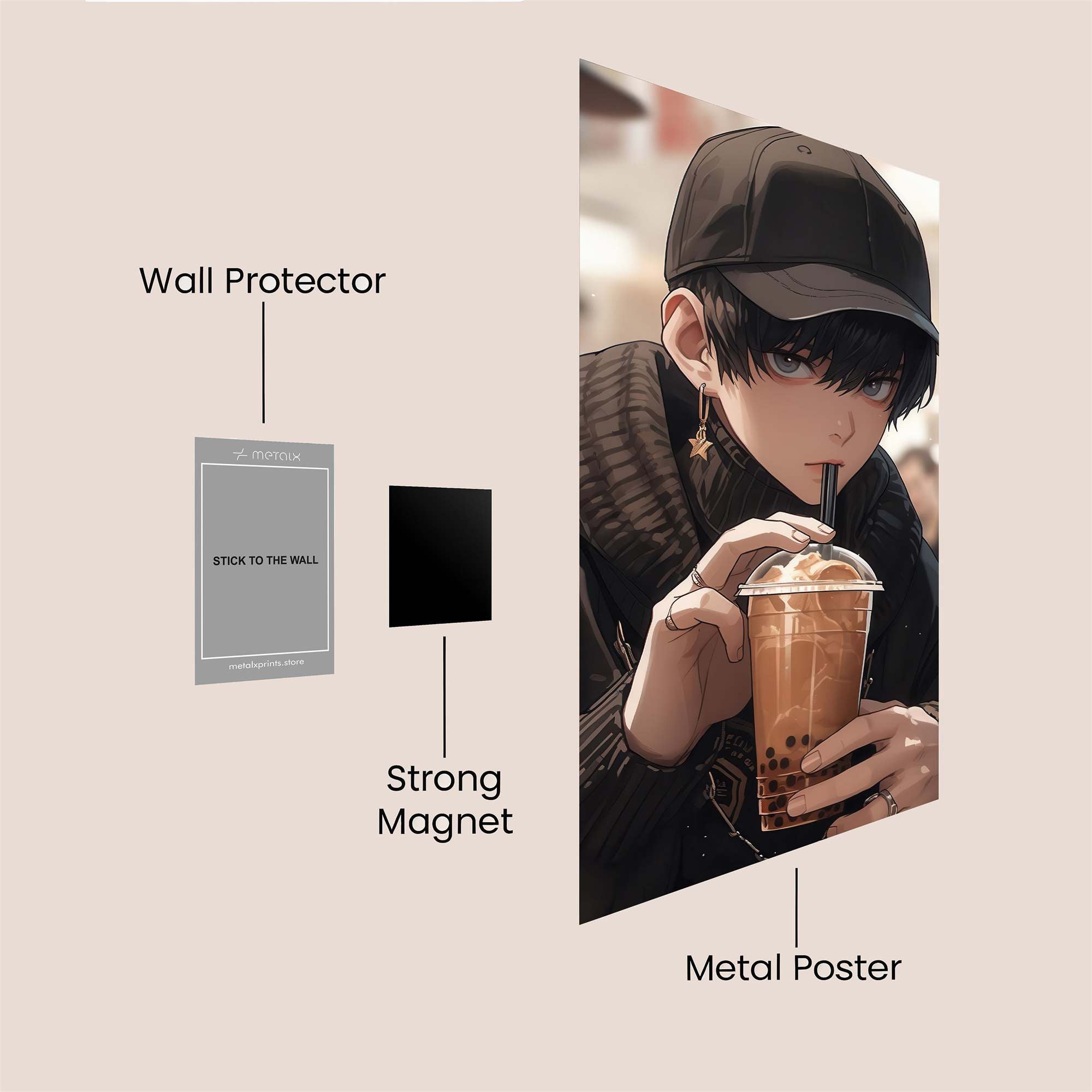 Bubble Bliss Safe Wall Magnetic / M