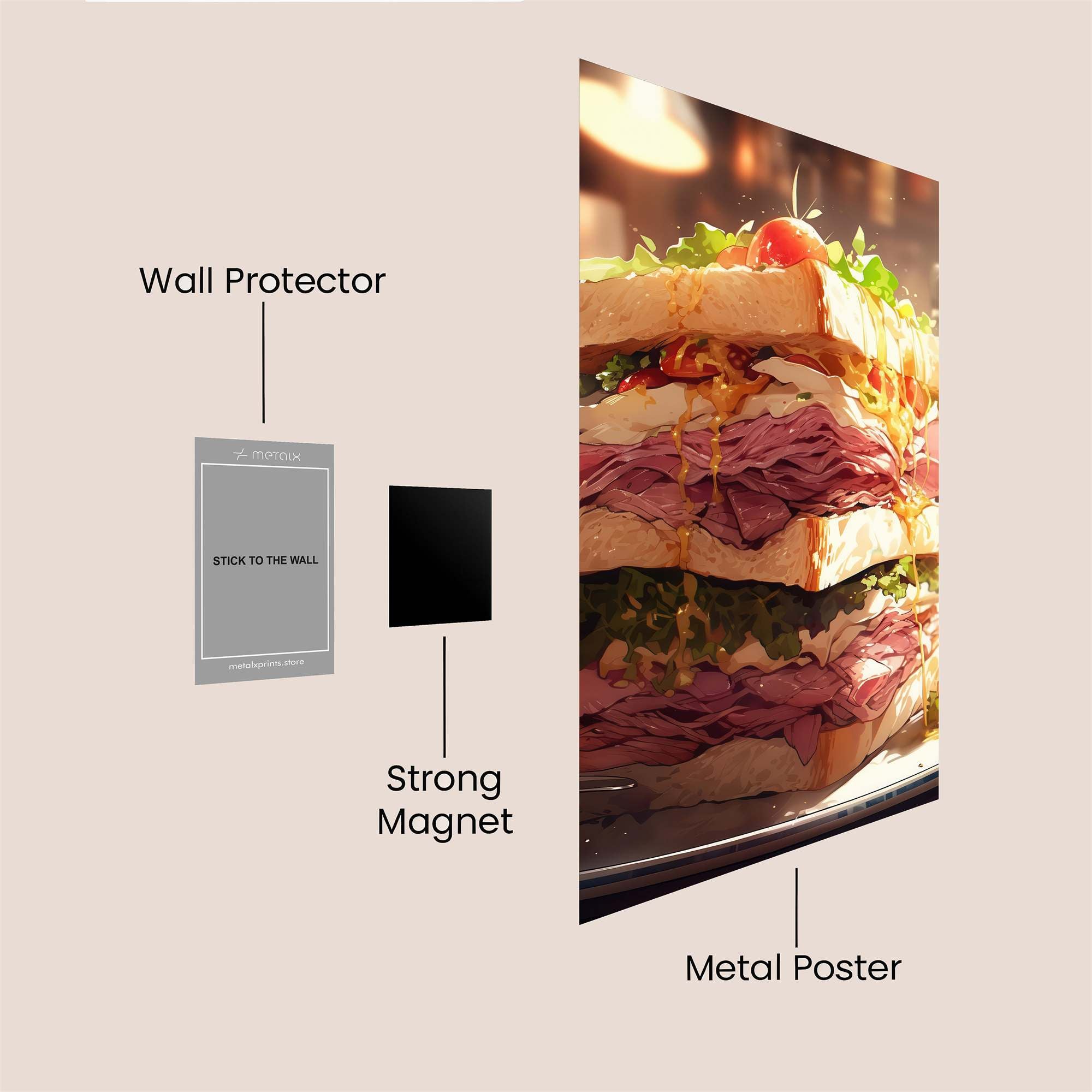 Meat Marvel Safe Wall Magnetic / M