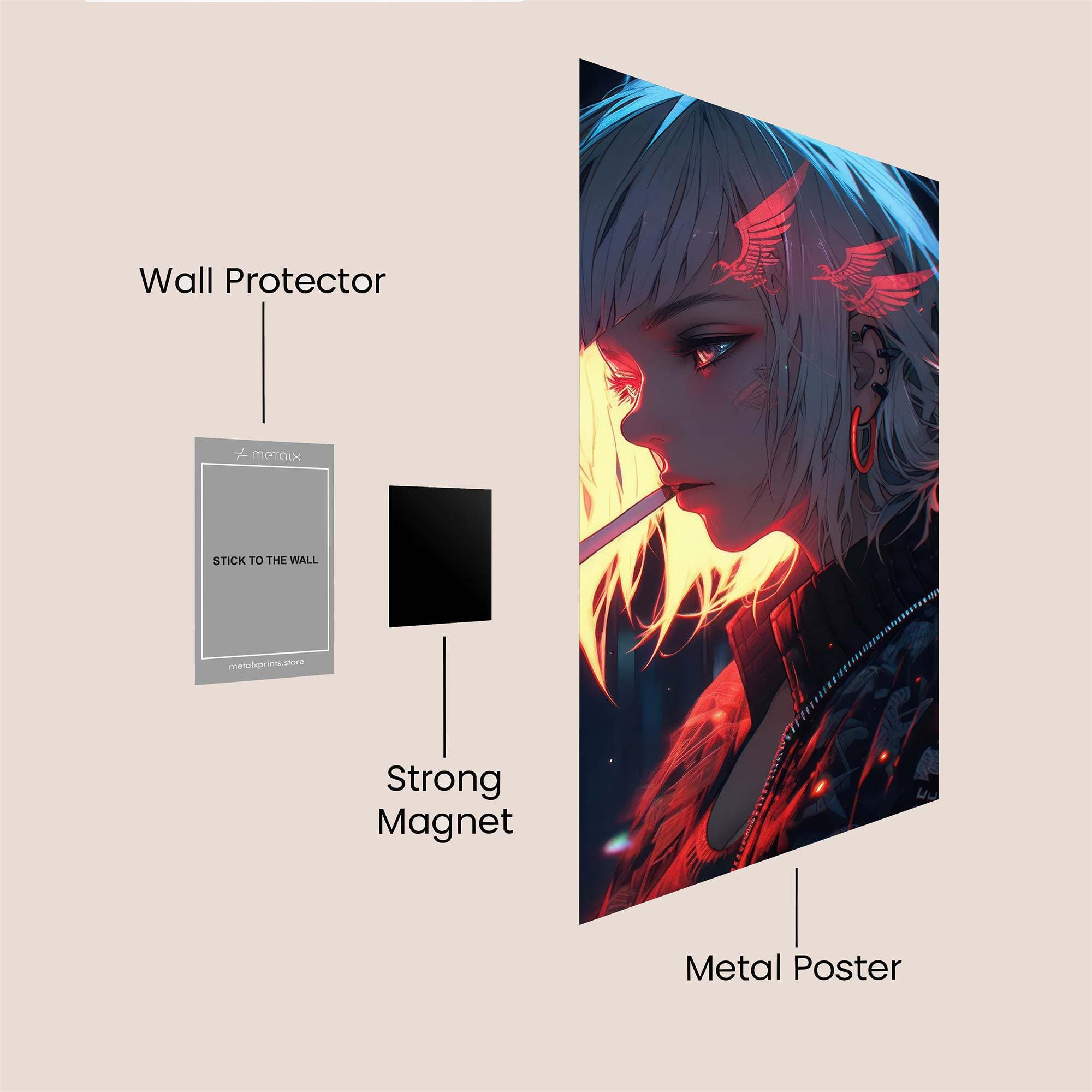 Winged Enigma Safe Wall Magnetic / M