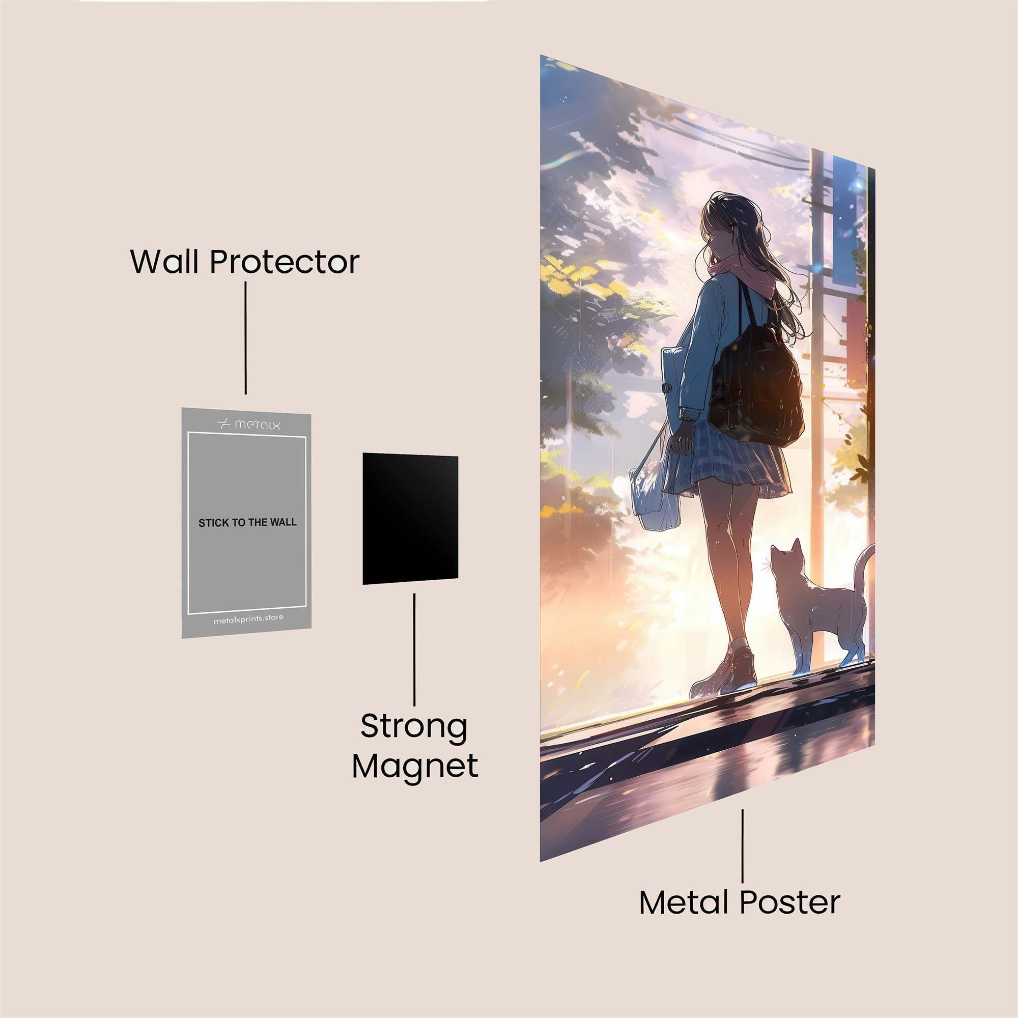 Sunset Solitude Safe Wall Magnetic / M