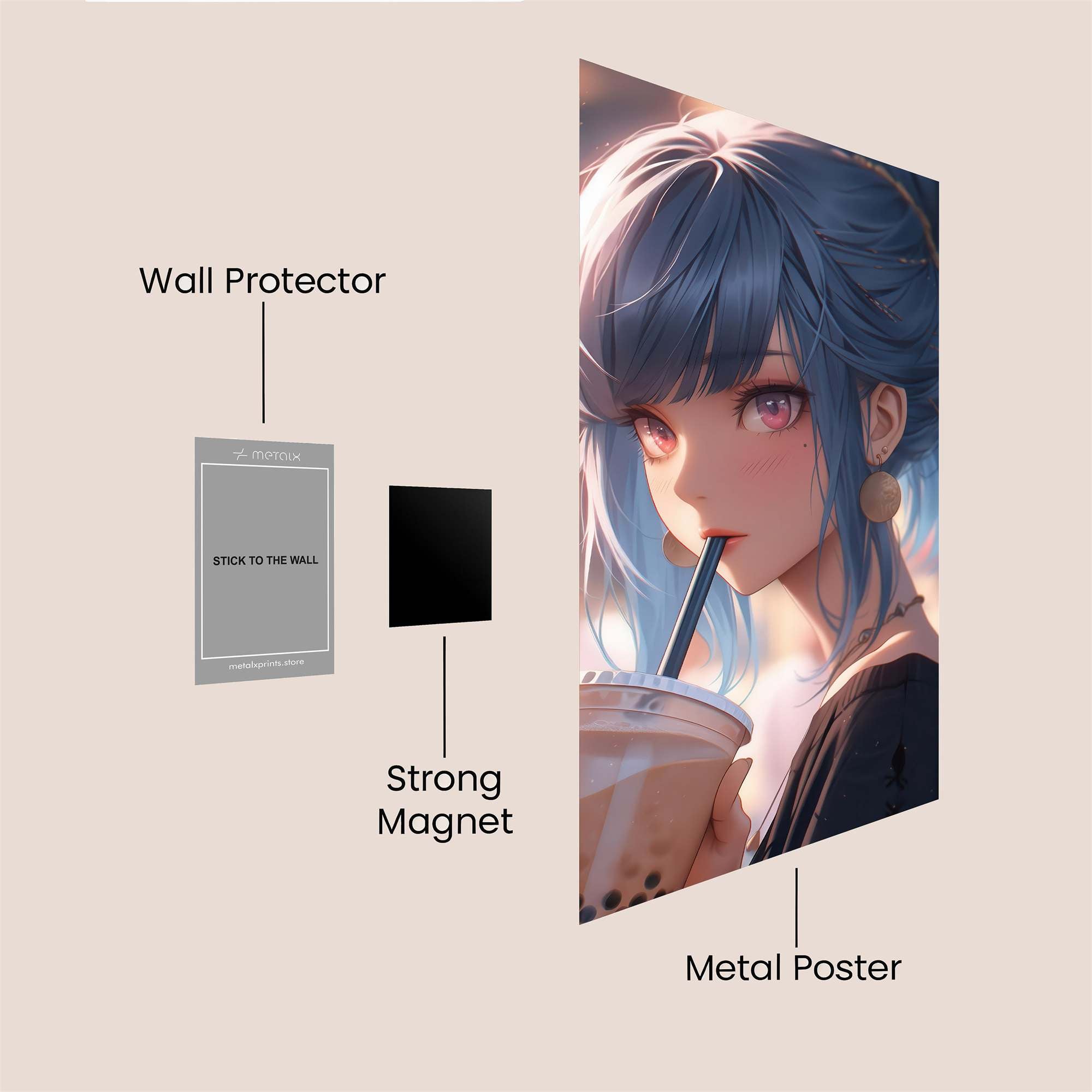 Bubble Bliss Safe Wall Magnetic / M