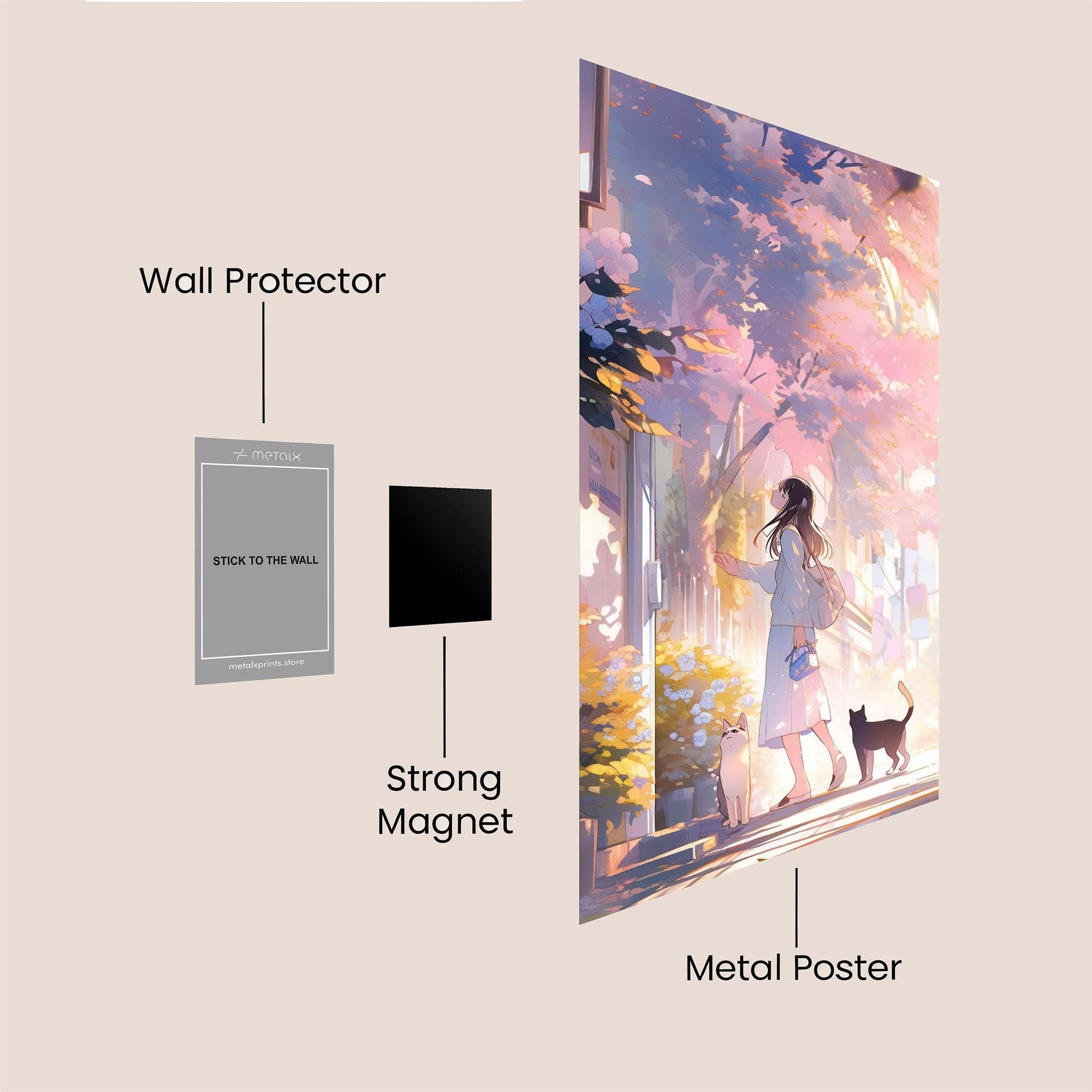 Sakura Serenity Safe Wall Magnetic / M