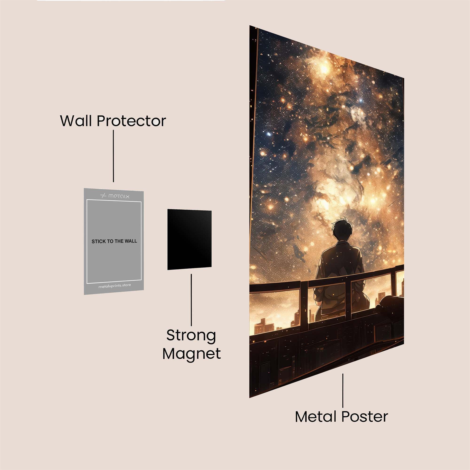 Cosmic Serenity Safe Wall Magnetic / M