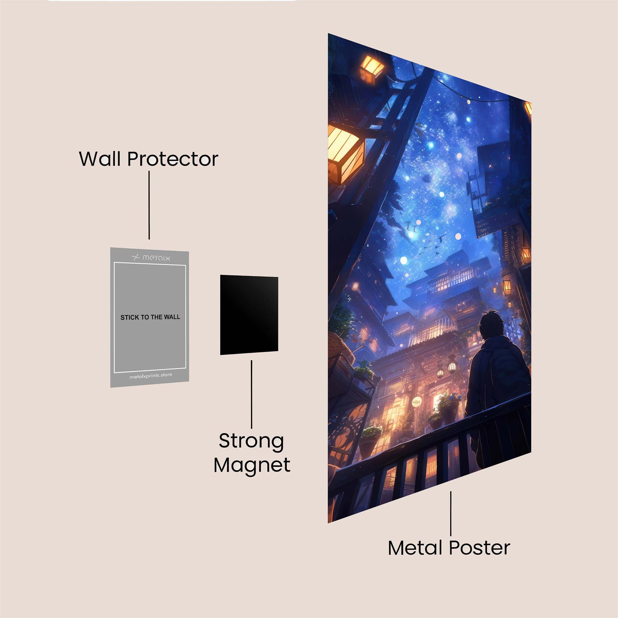Starlit Serenity Safe Wall Magnetic / M