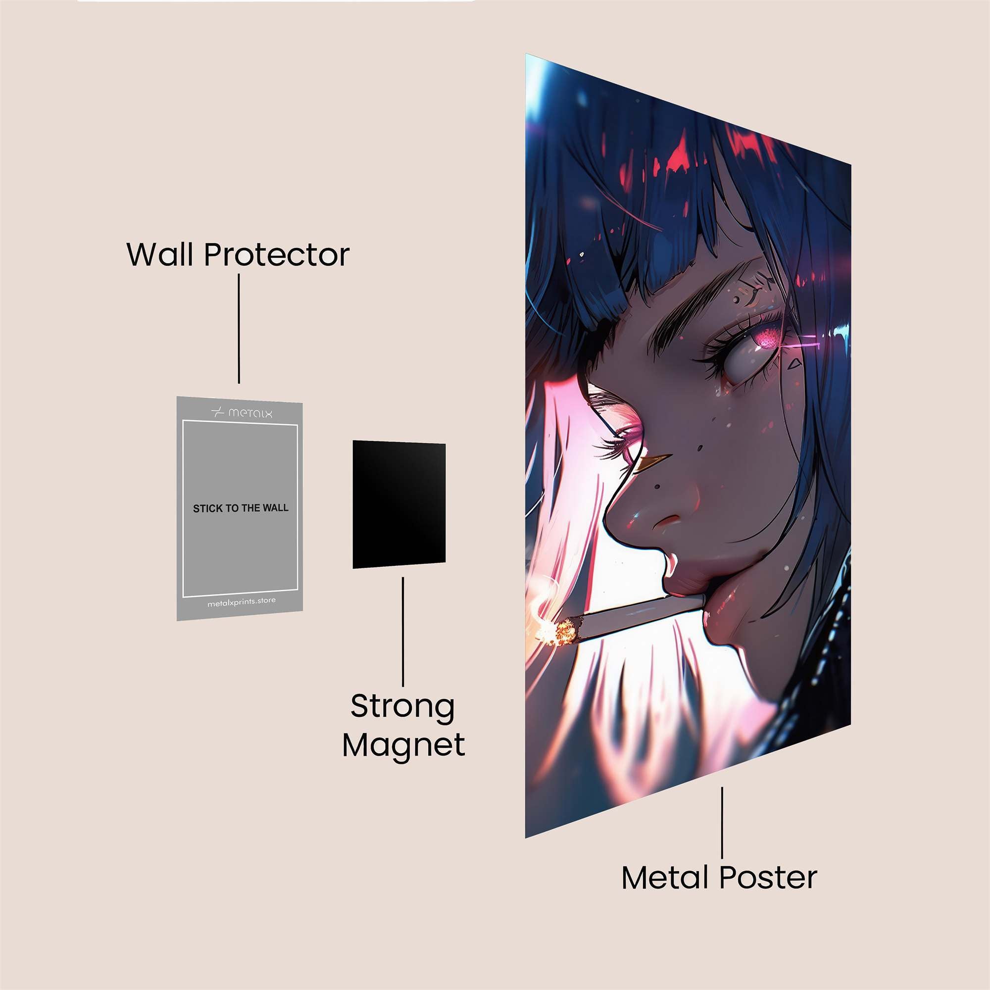 Neon Rebel Safe Wall Magnetic / M