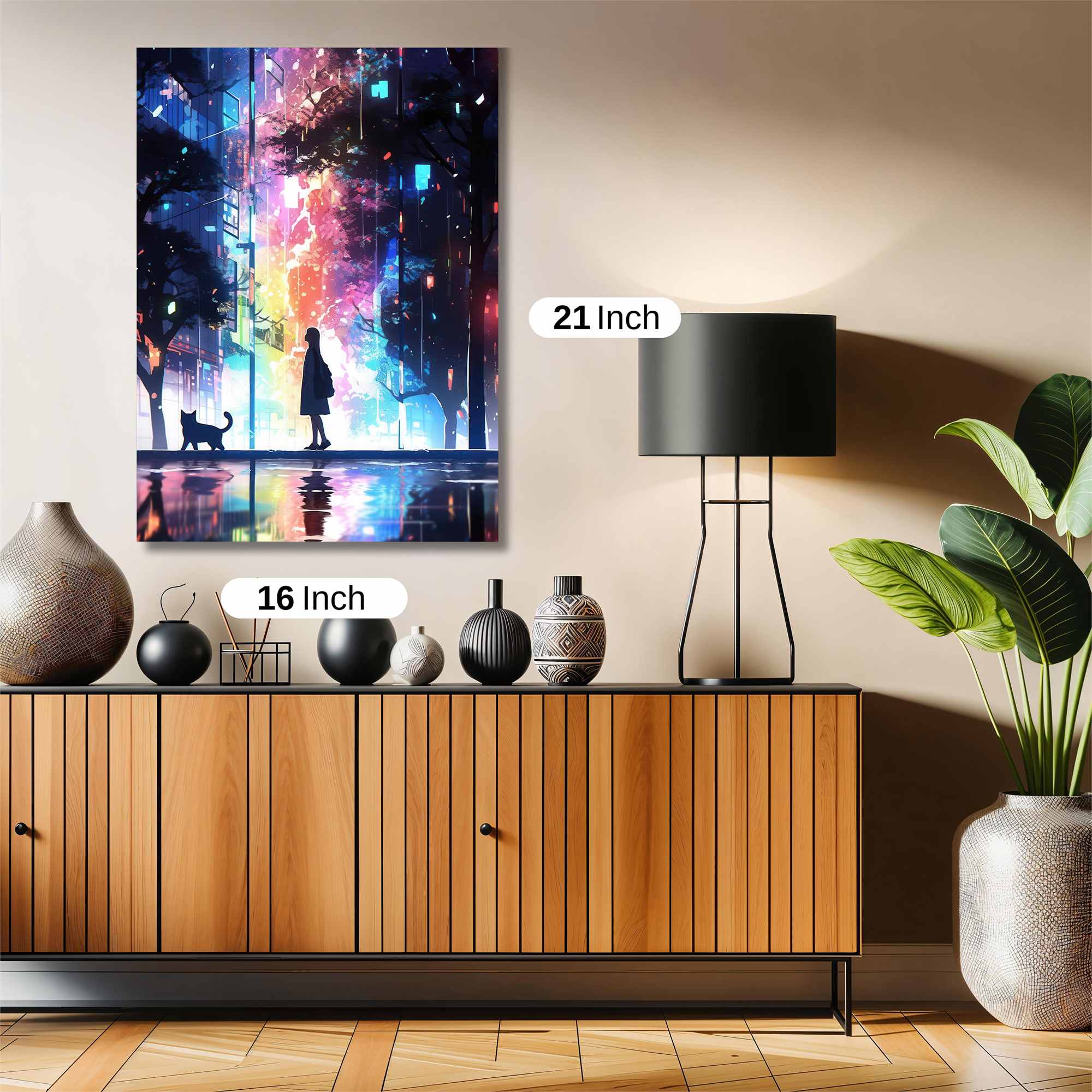 Neon Solitude Safe Wall Magnetic / M