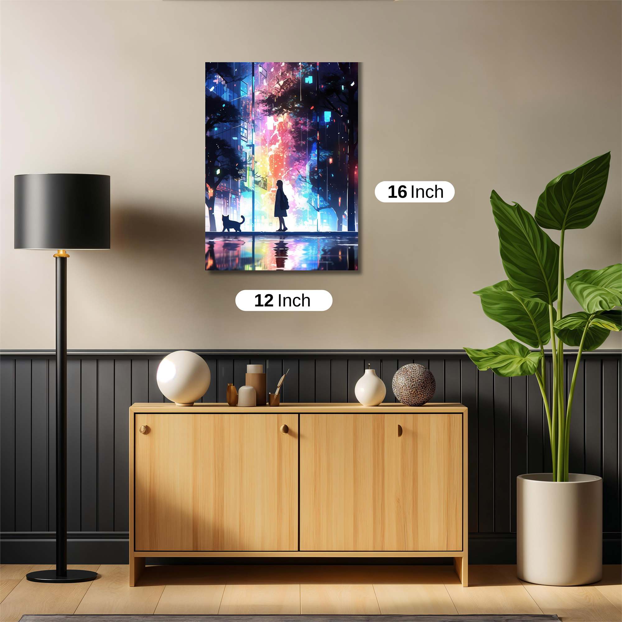 Neon Solitude Safe Wall Magnetic / M