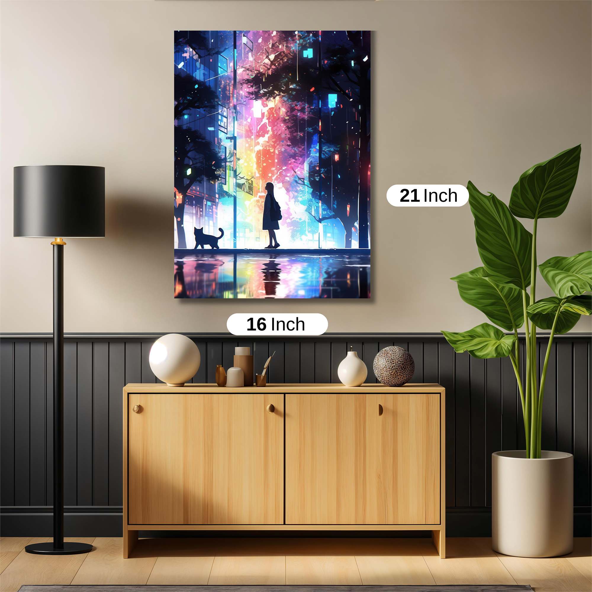 Neon Solitude Safe Wall Magnetic / M