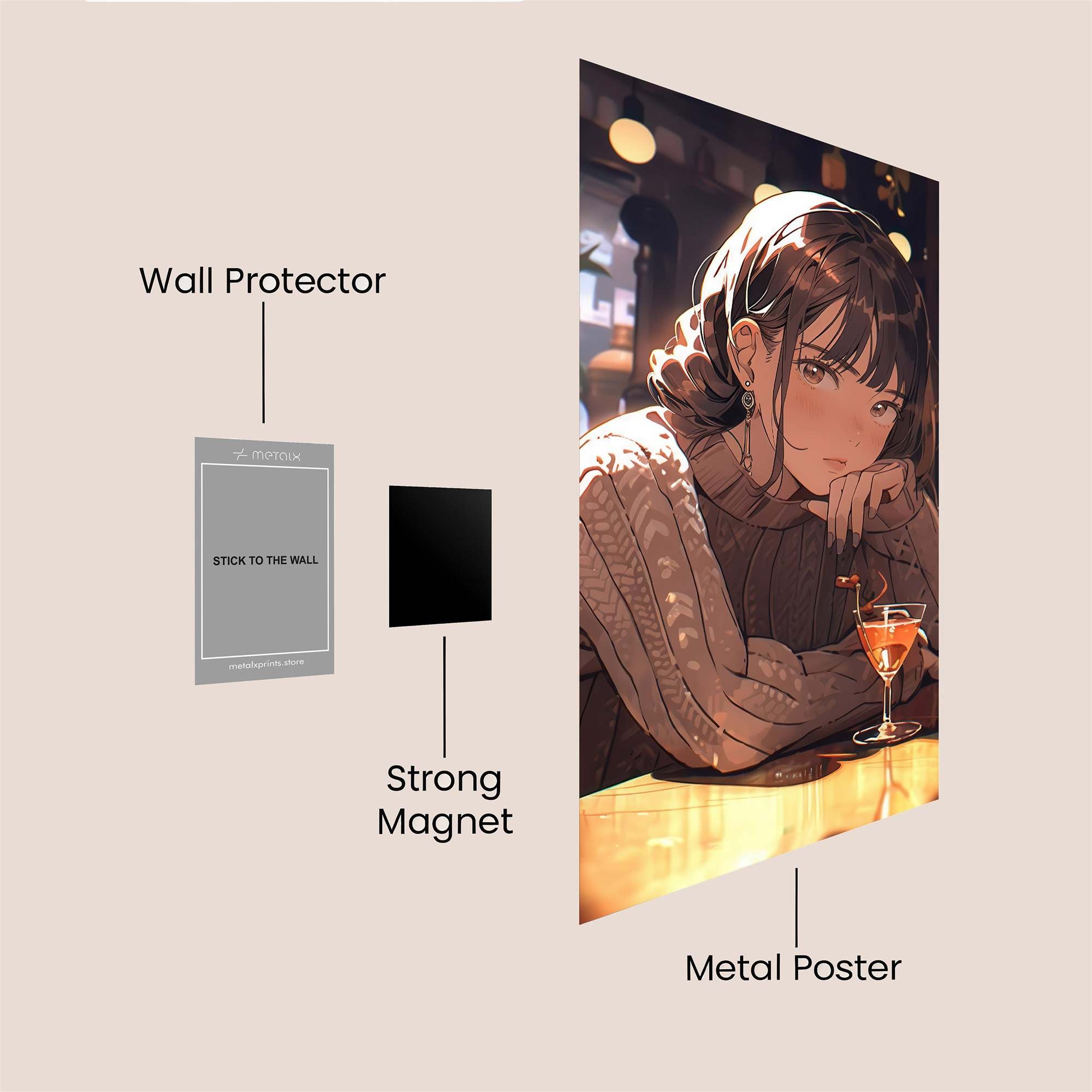 Cafe Serenity Safe Wall Magnetic / M