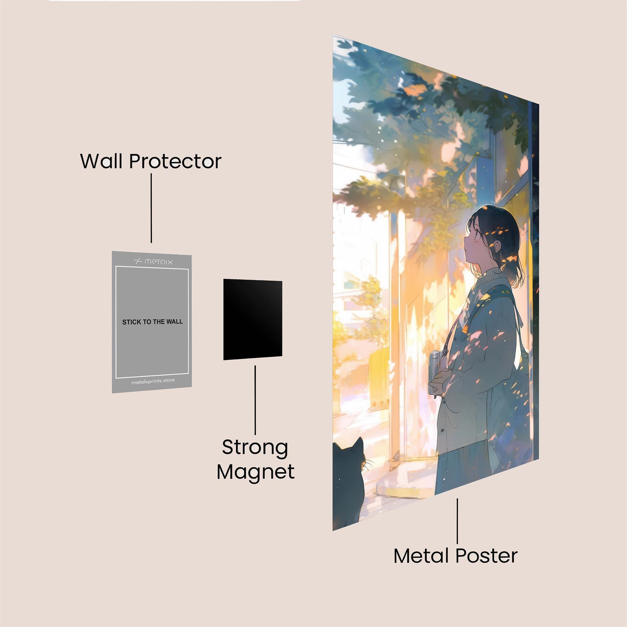Sunlit Serenity Safe Wall Magnetic / M