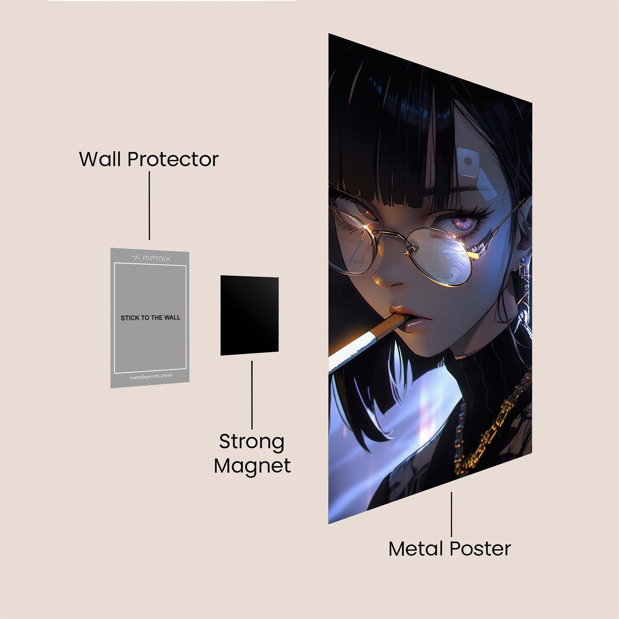 Rebel Glow Safe Wall Magnetic / M