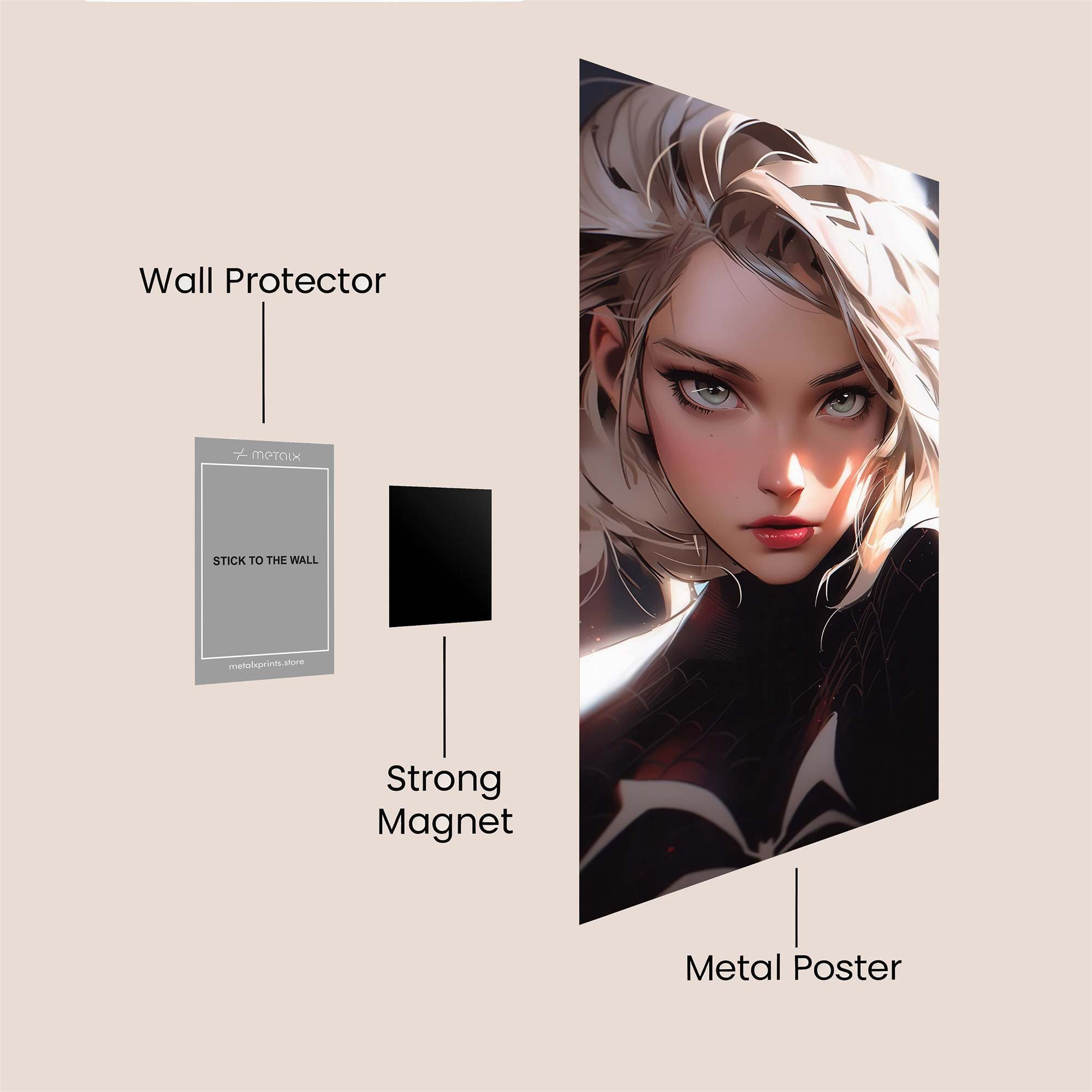 Spider Sultry Safe Wall Magnetic / M