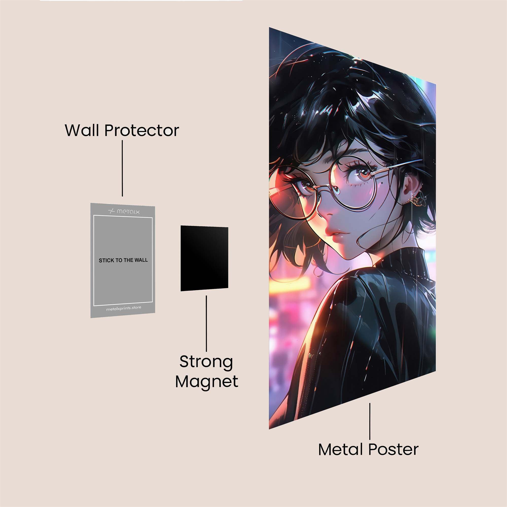 NeonMystery Safe Wall Magnetic / M