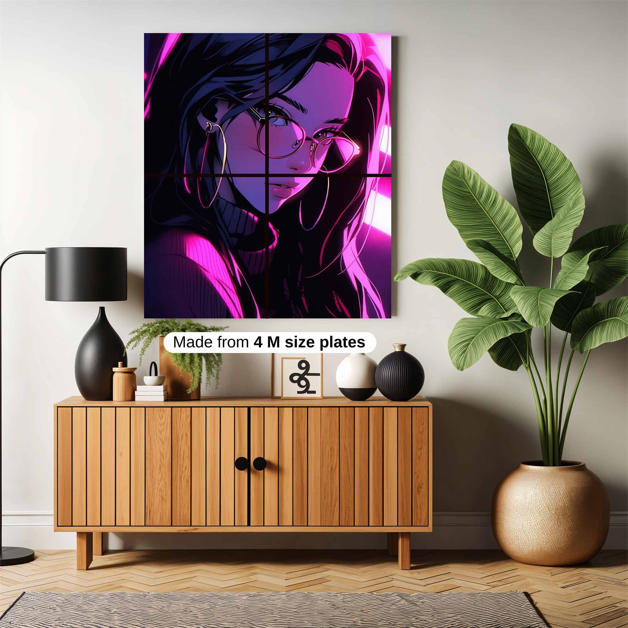 Neon Elegance Safe Wall Magnetic / M