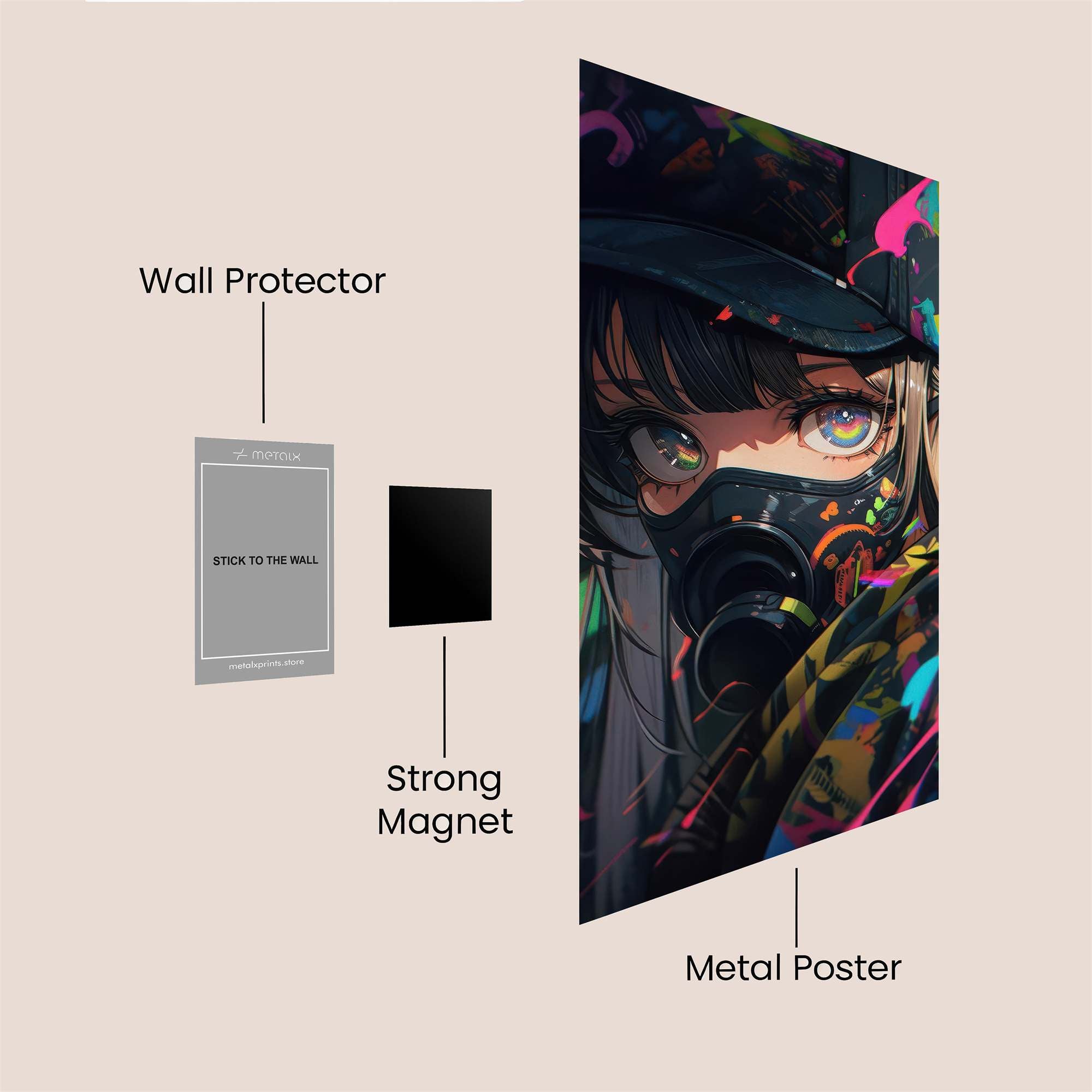 Graffiti Rebel Safe Wall Magnetic / M