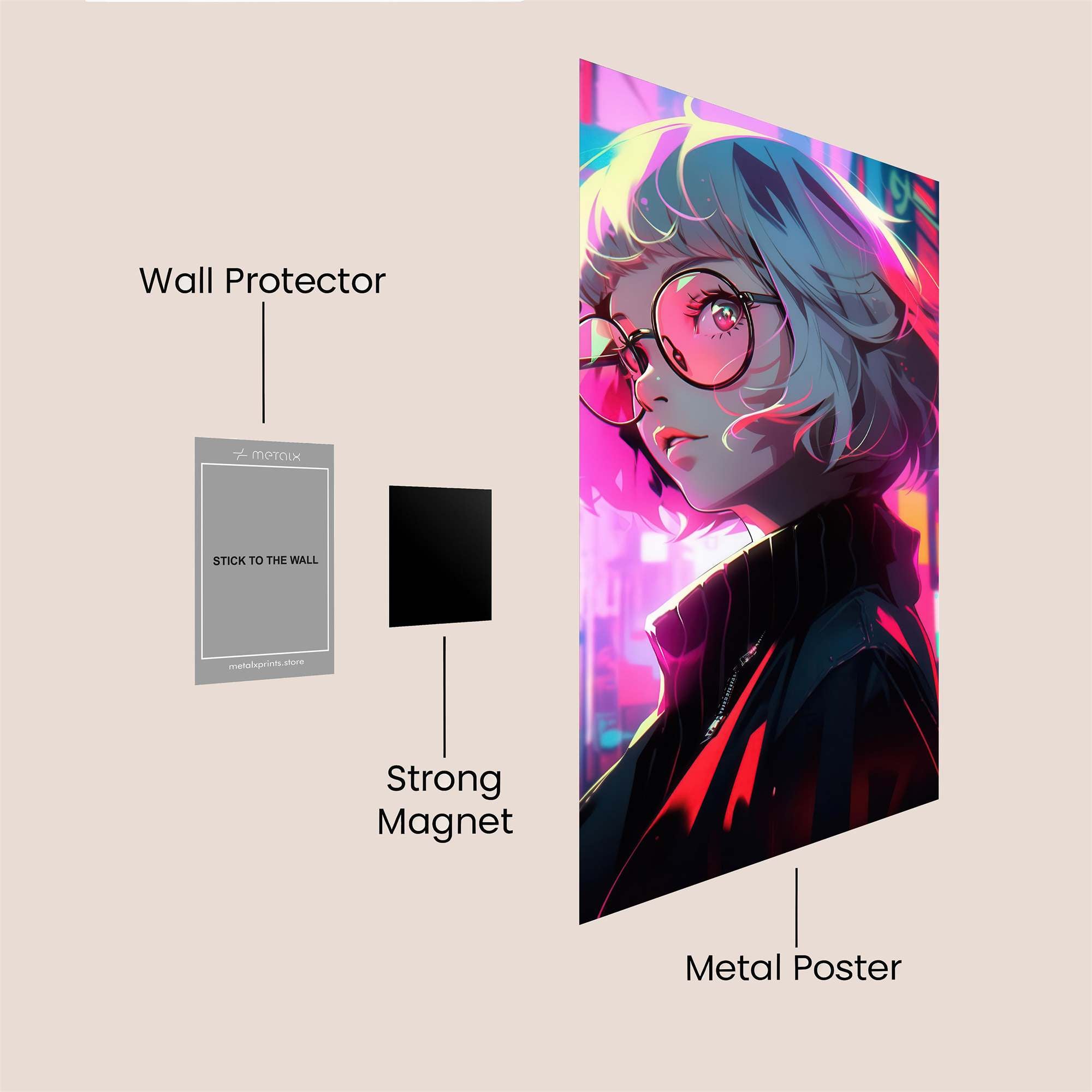 Neon Dream Safe Wall Magnetic / M