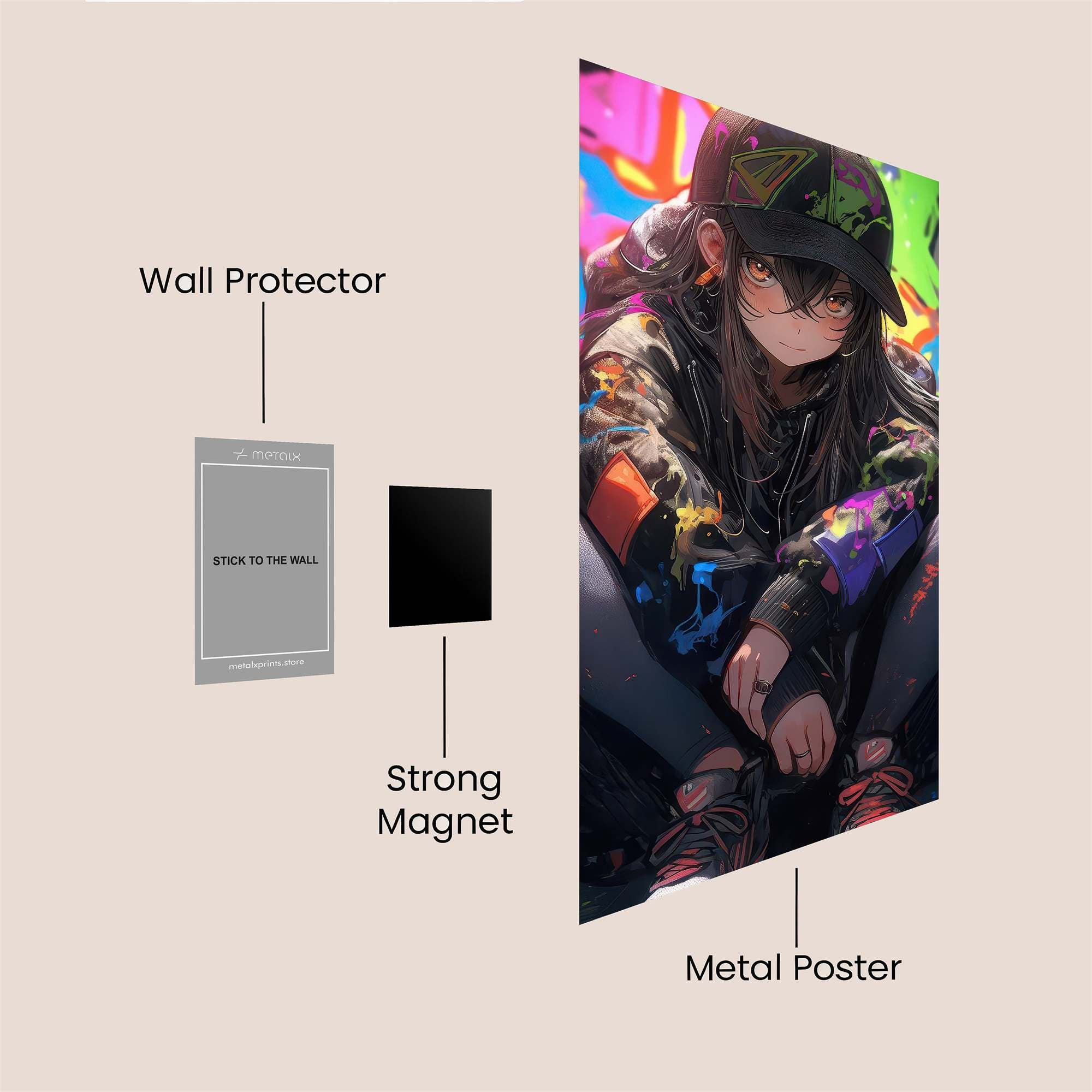 Graffiti Rebel Safe Wall Magnetic / M