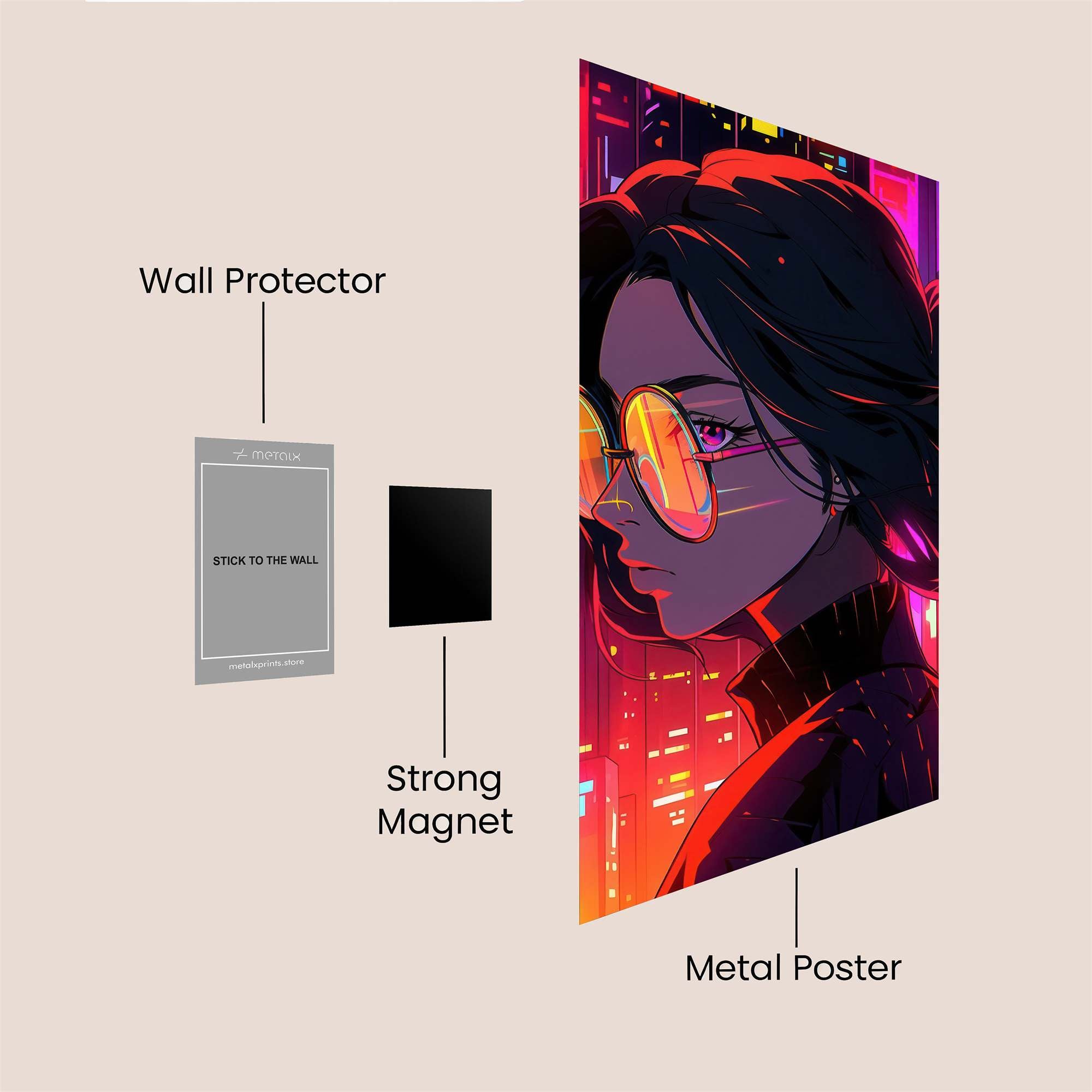 NeonMystique Safe Wall Magnetic / M