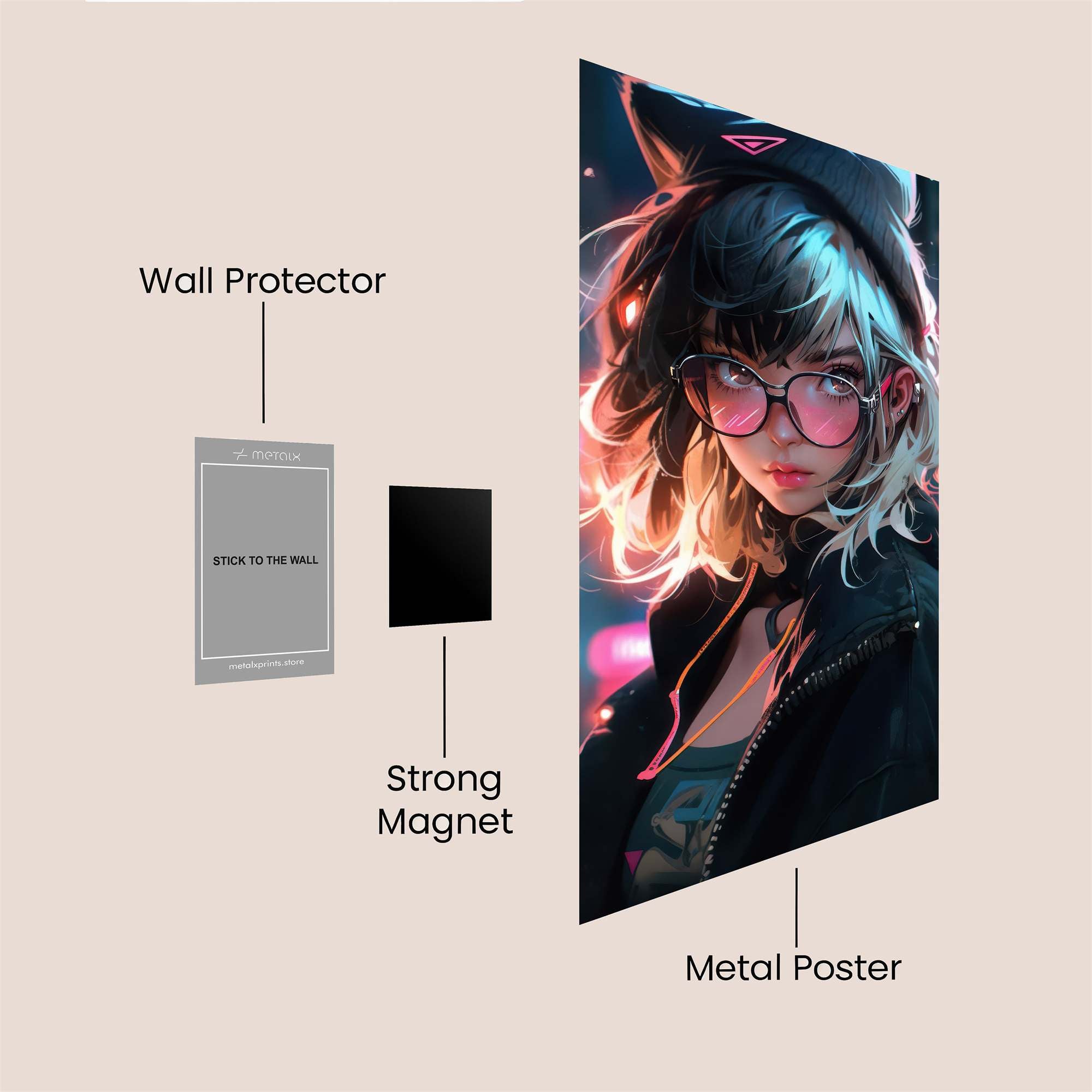 Cyberpunk Enigma Safe Wall Magnetic / M