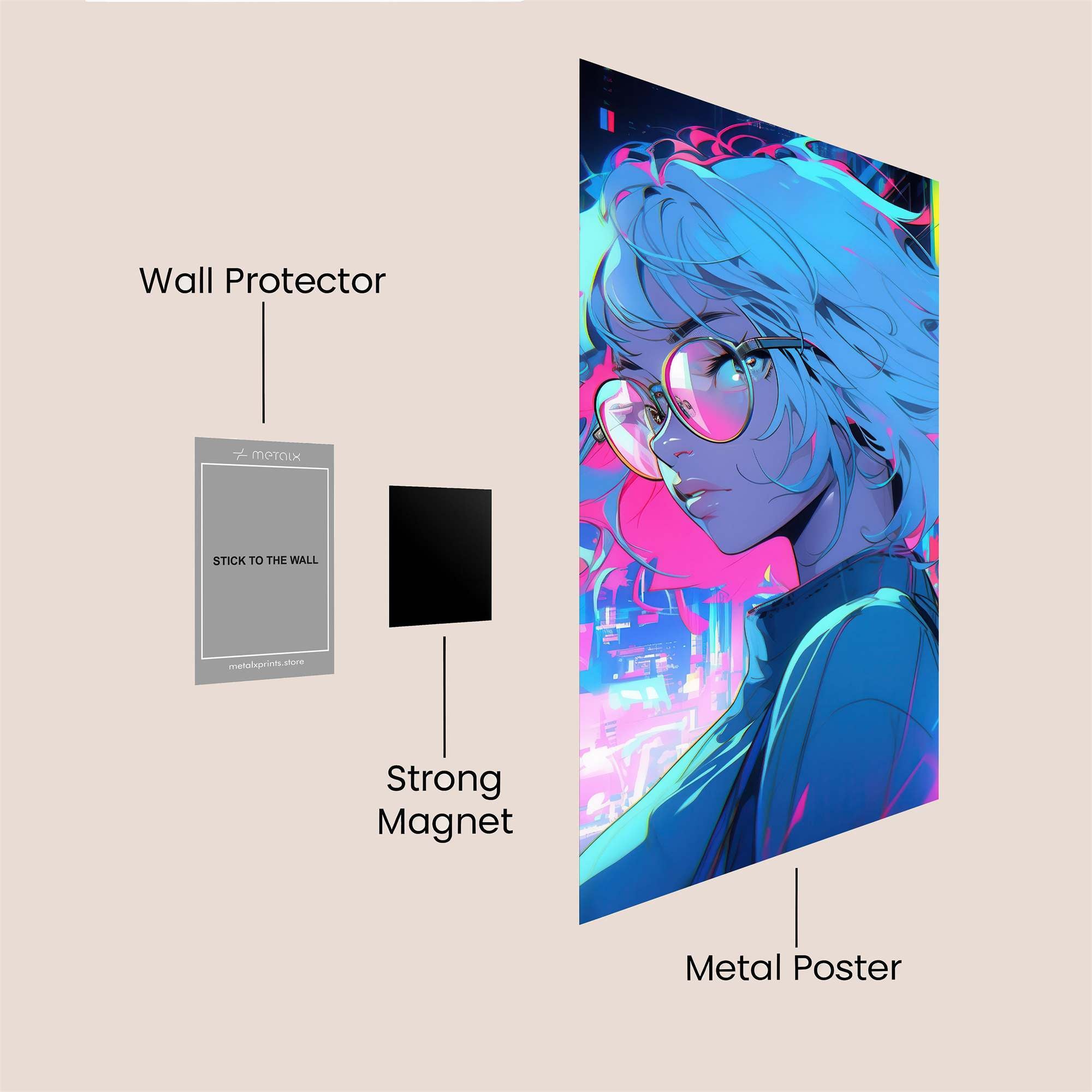 Neon Dream Safe Wall Magnetic / M