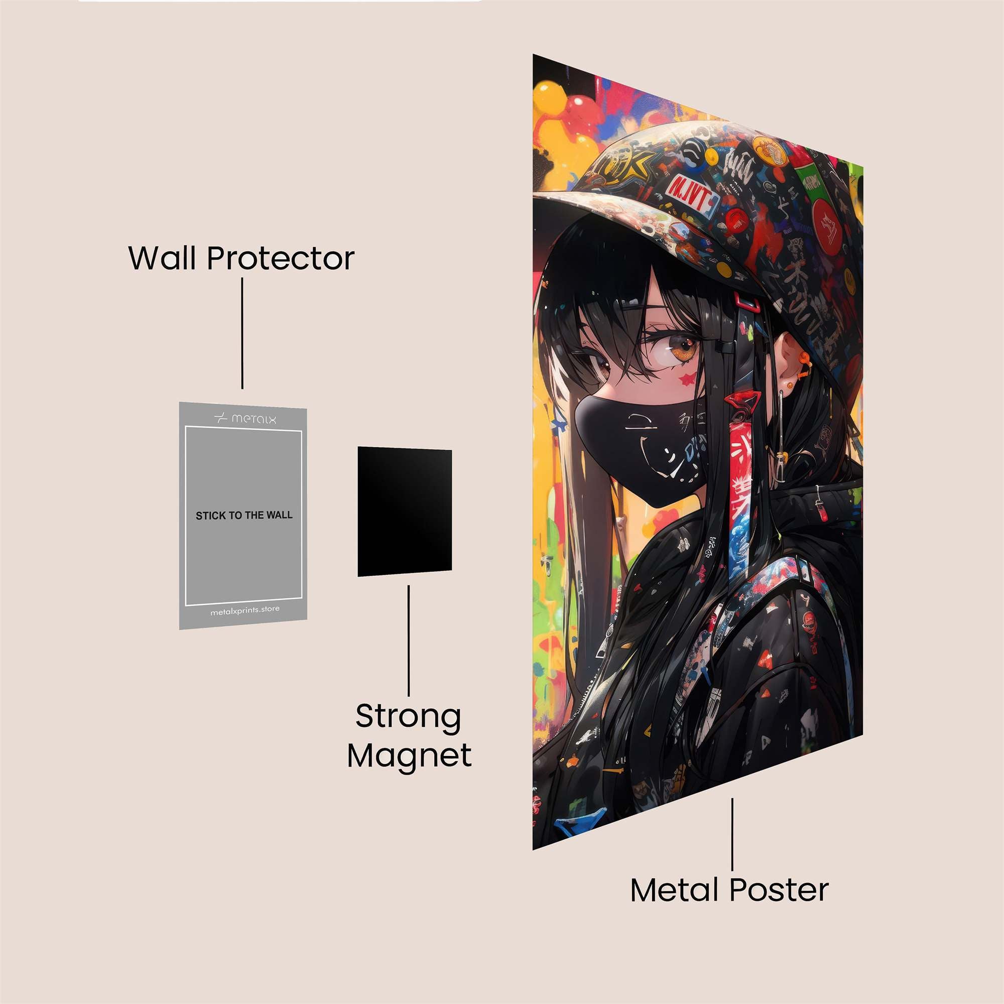 Graffiti Rebel Safe Wall Magnetic / M