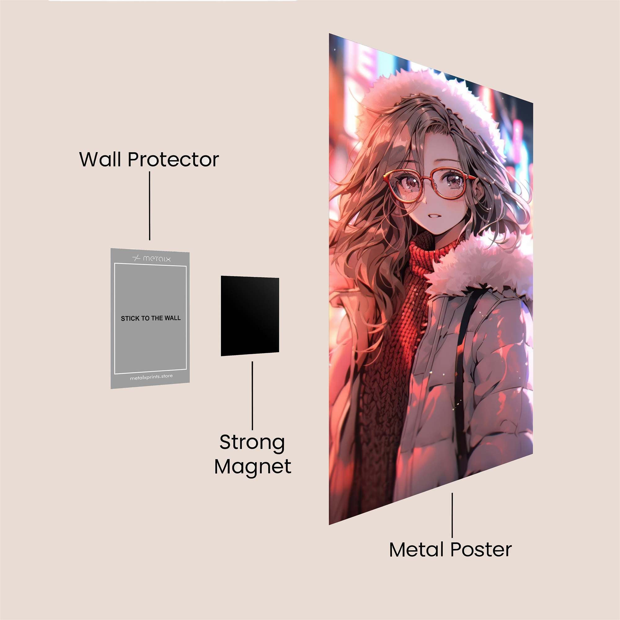 Winter Whimsy Safe Wall Magnetic / M