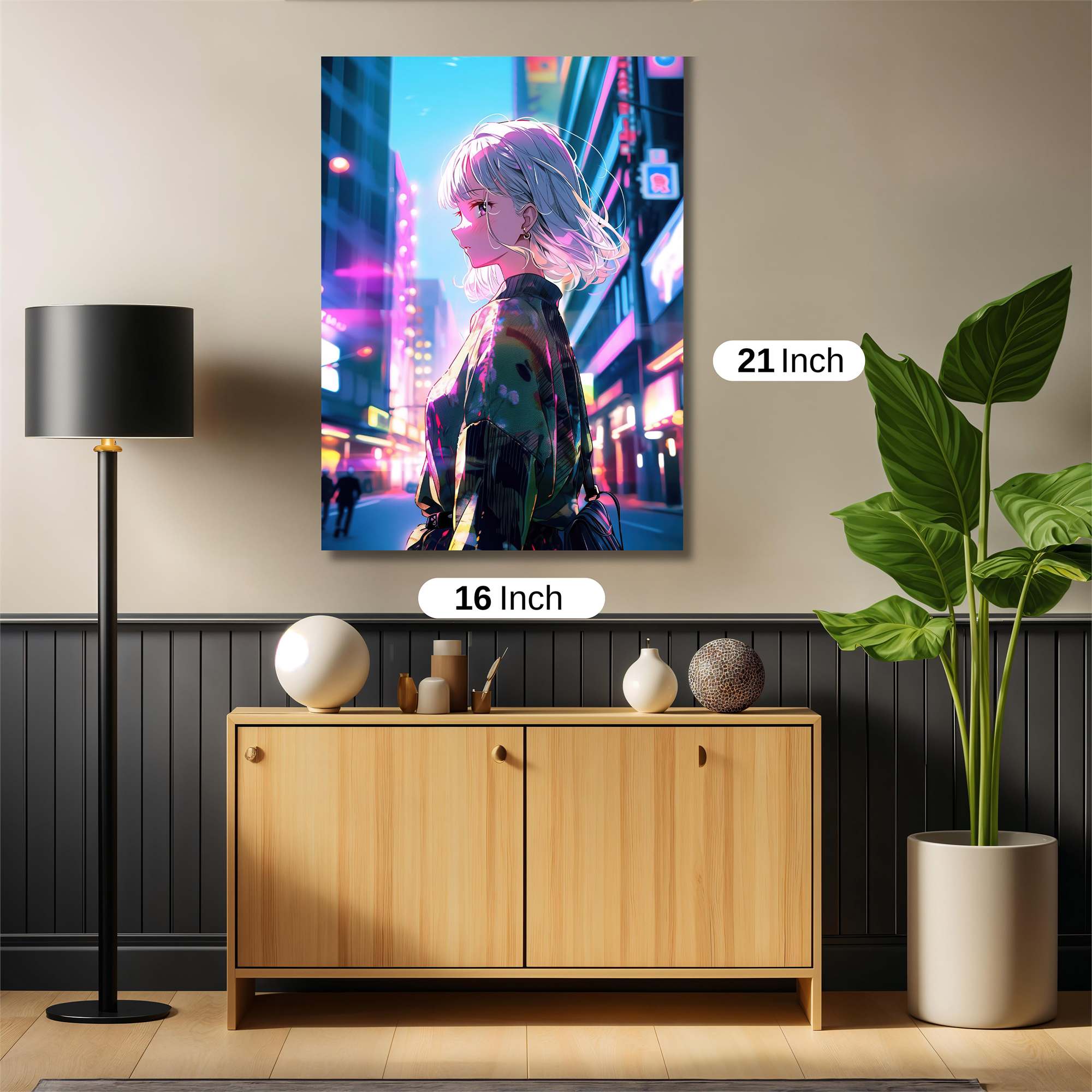 Neon Serenity Safe Wall Magnetic / M